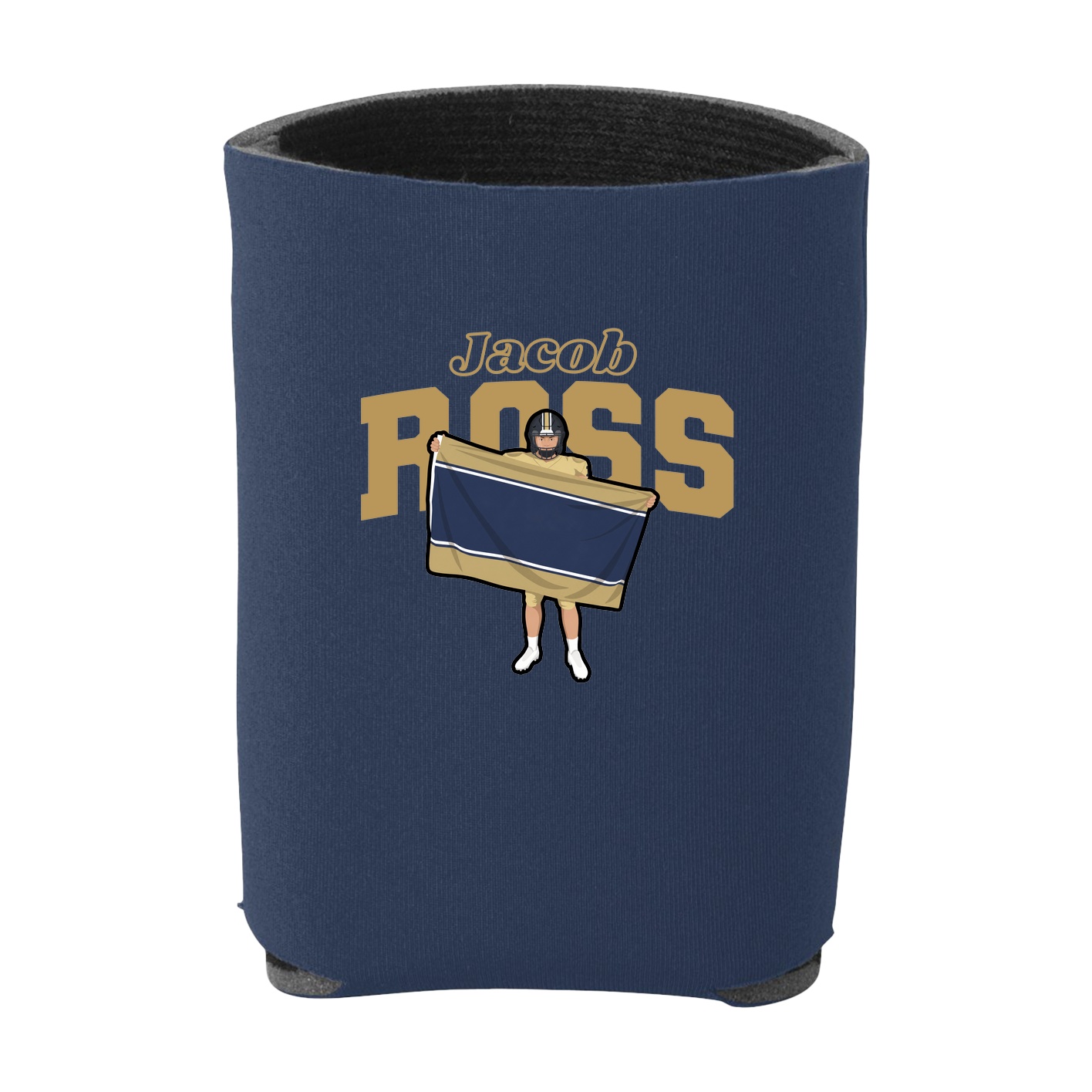 Can Holder — Name Arch in Navy