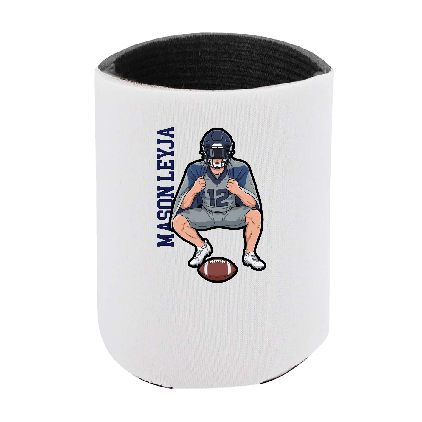 Can Holder — Name Vertical in White