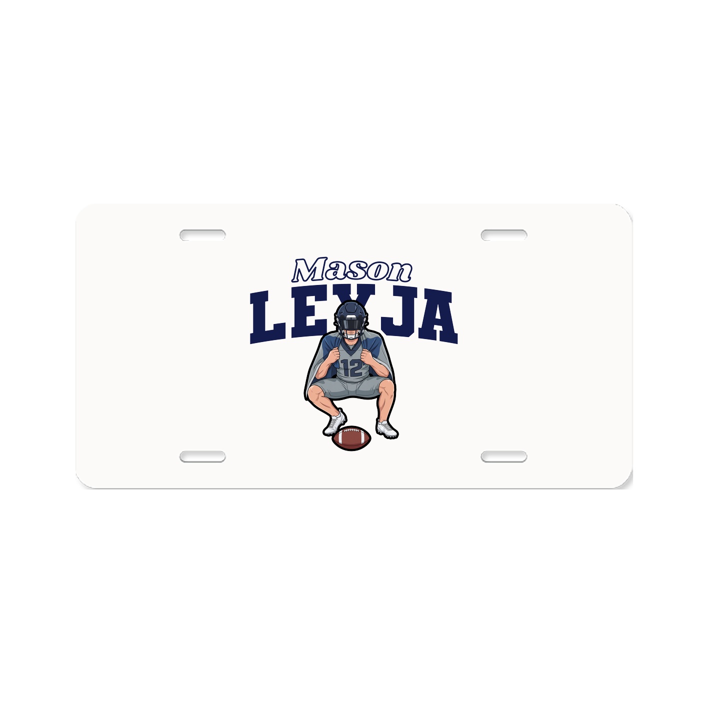 License Plate — Name Arch in Classic