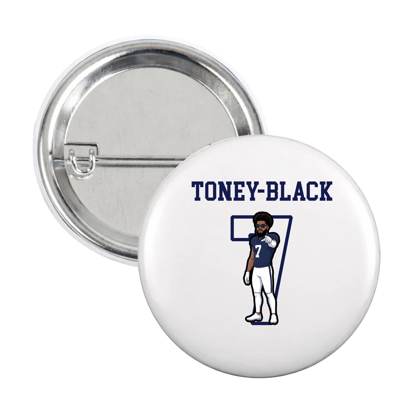 Game Day Button — Shirsey in White