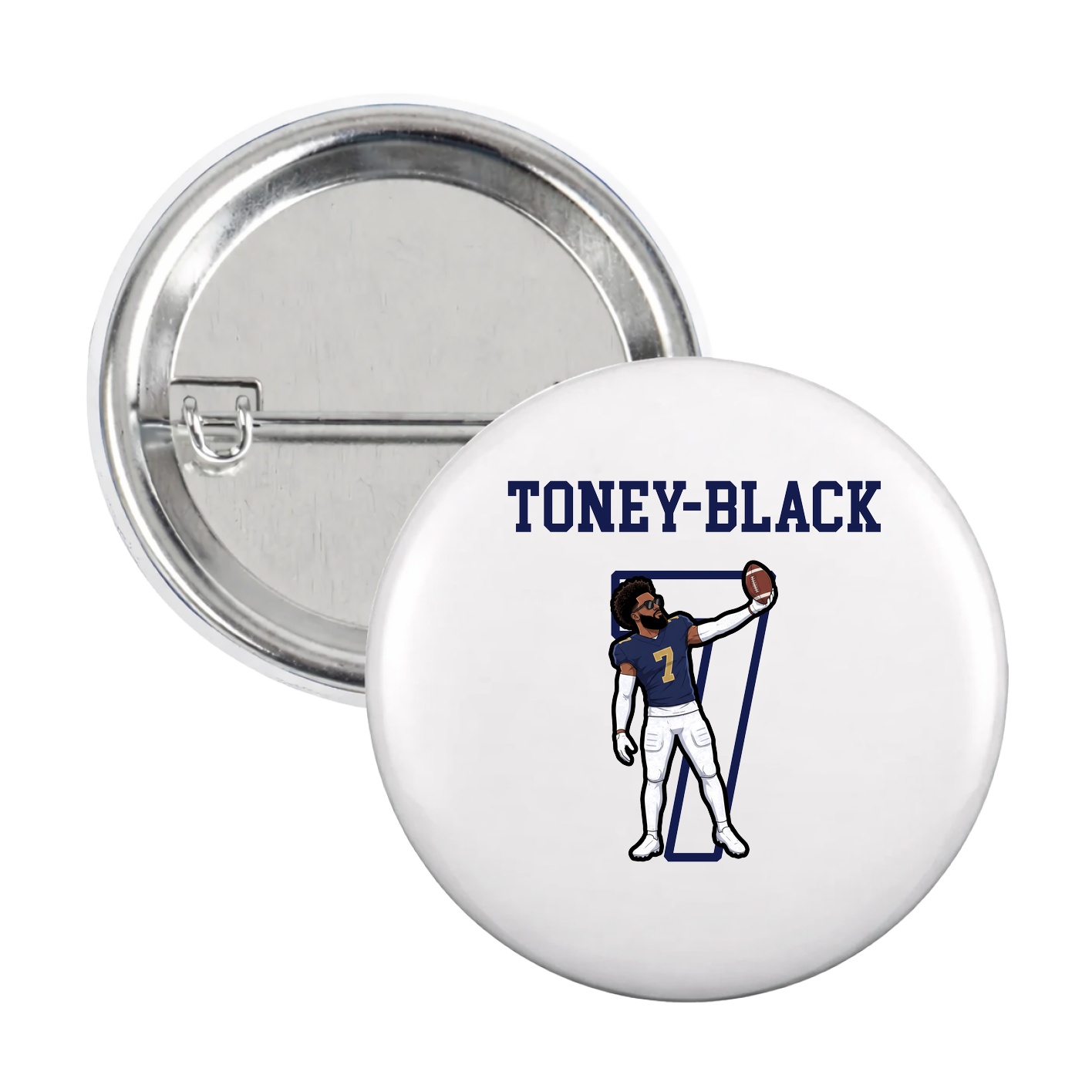 Game Day Button — Shirsey in White