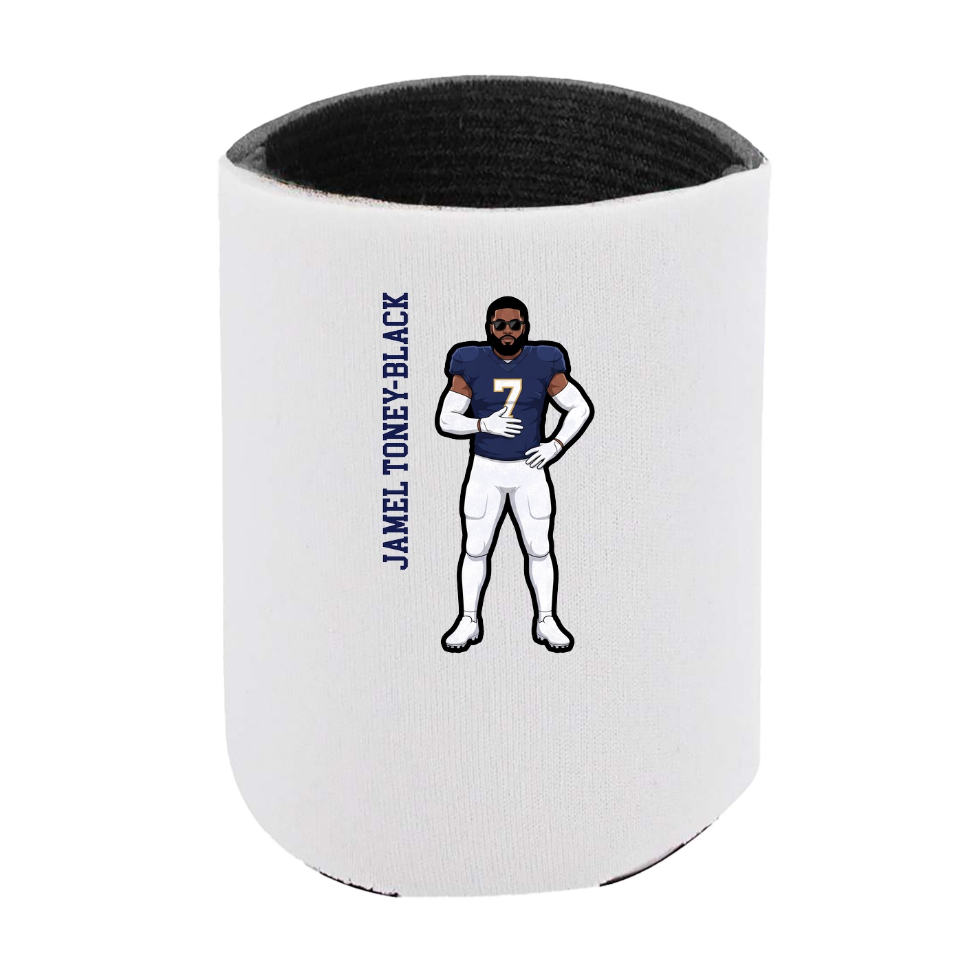 Can Holder — Name Vertical in White