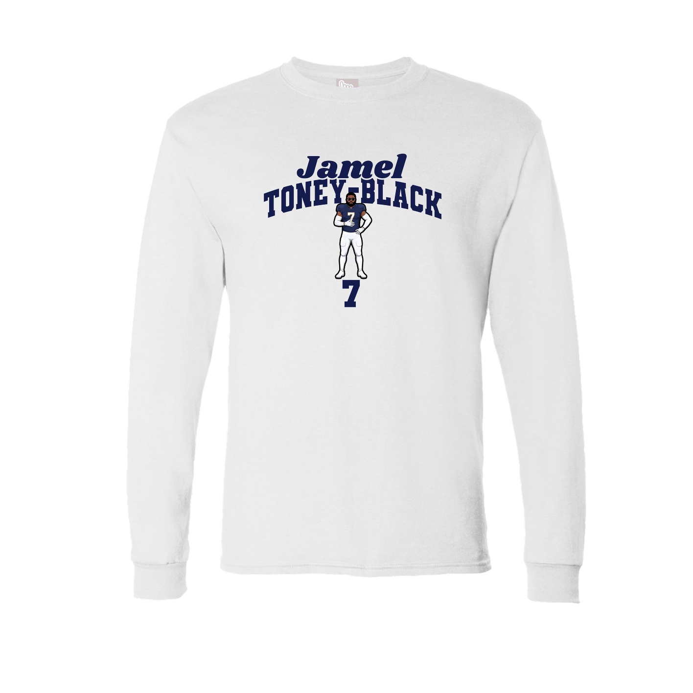 Long Sleeve Tee — Signature Arch in White