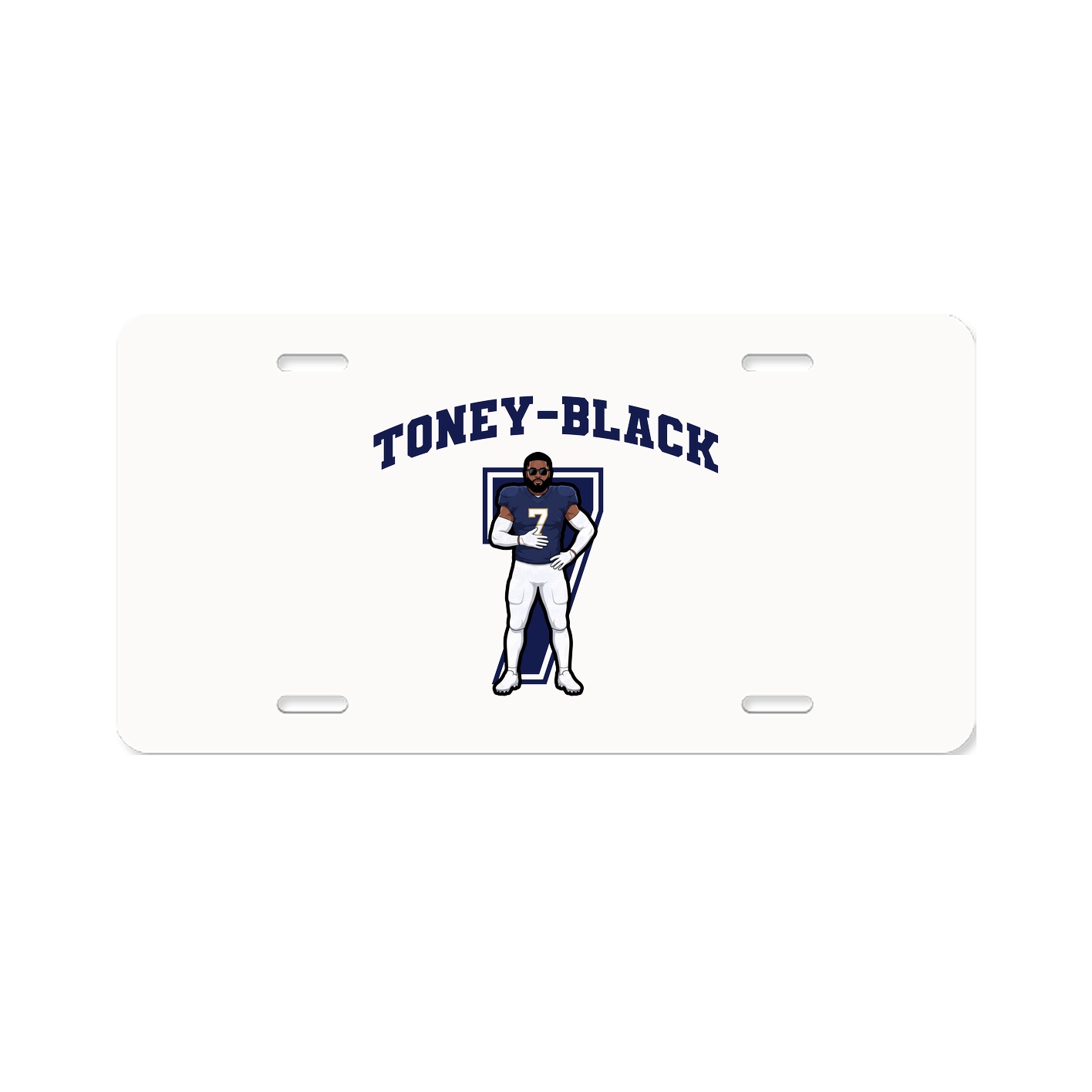 License Plate — Number in Classic