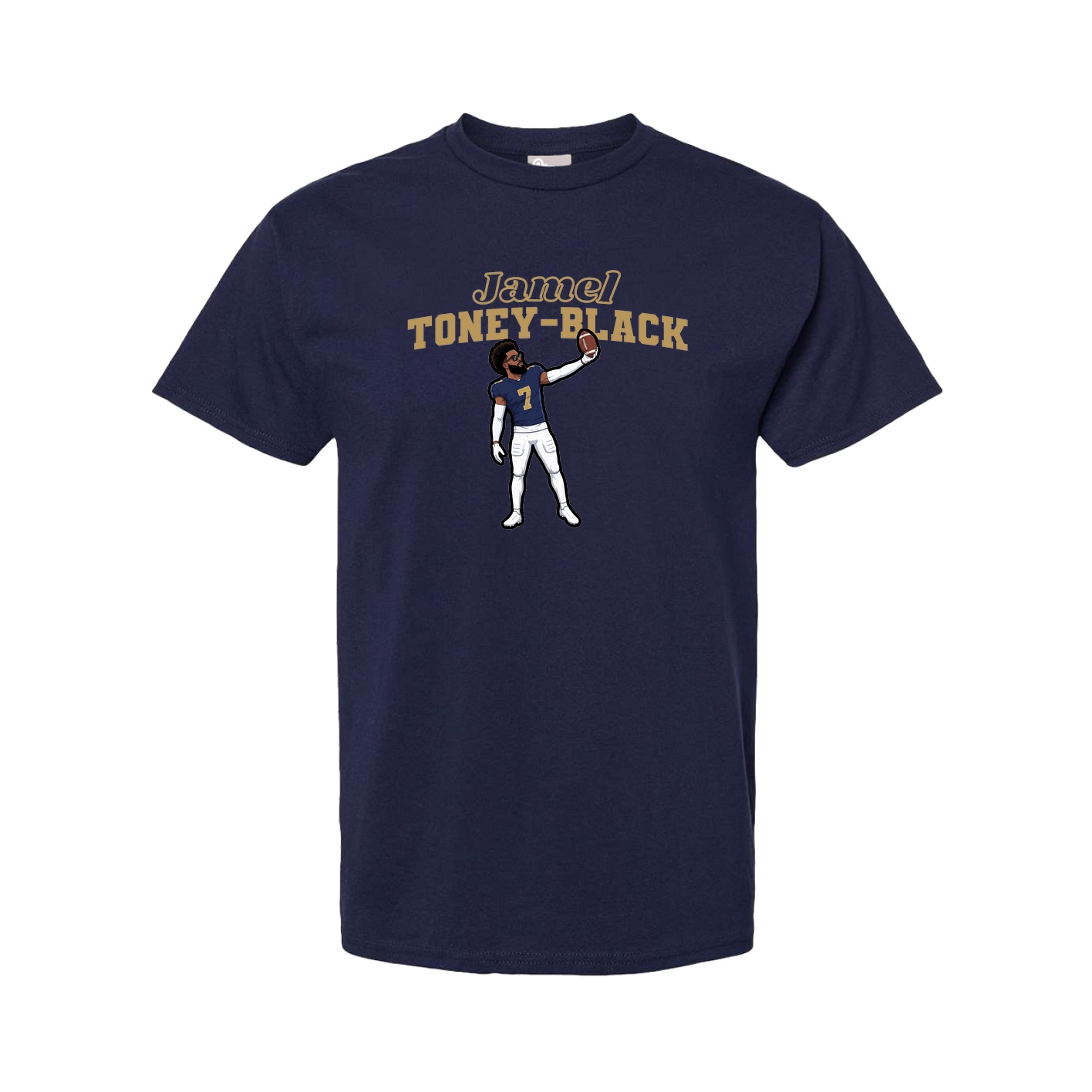 Youth Tee — Name Arch in Navy