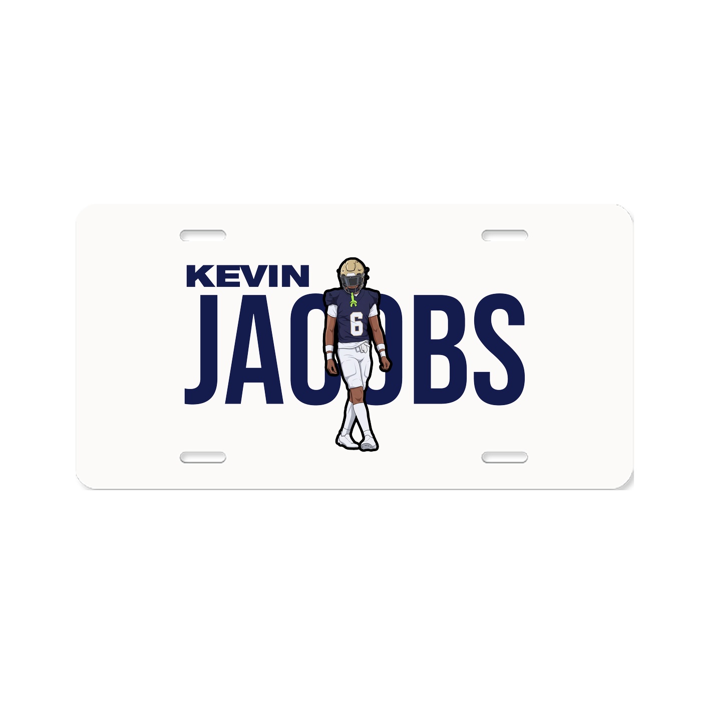 License Plate — Player Name in Classic