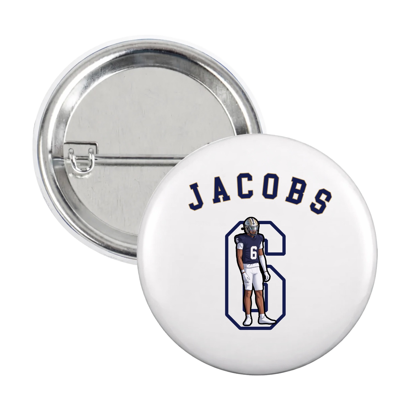 Game Day Button — Shirsey Arch in White