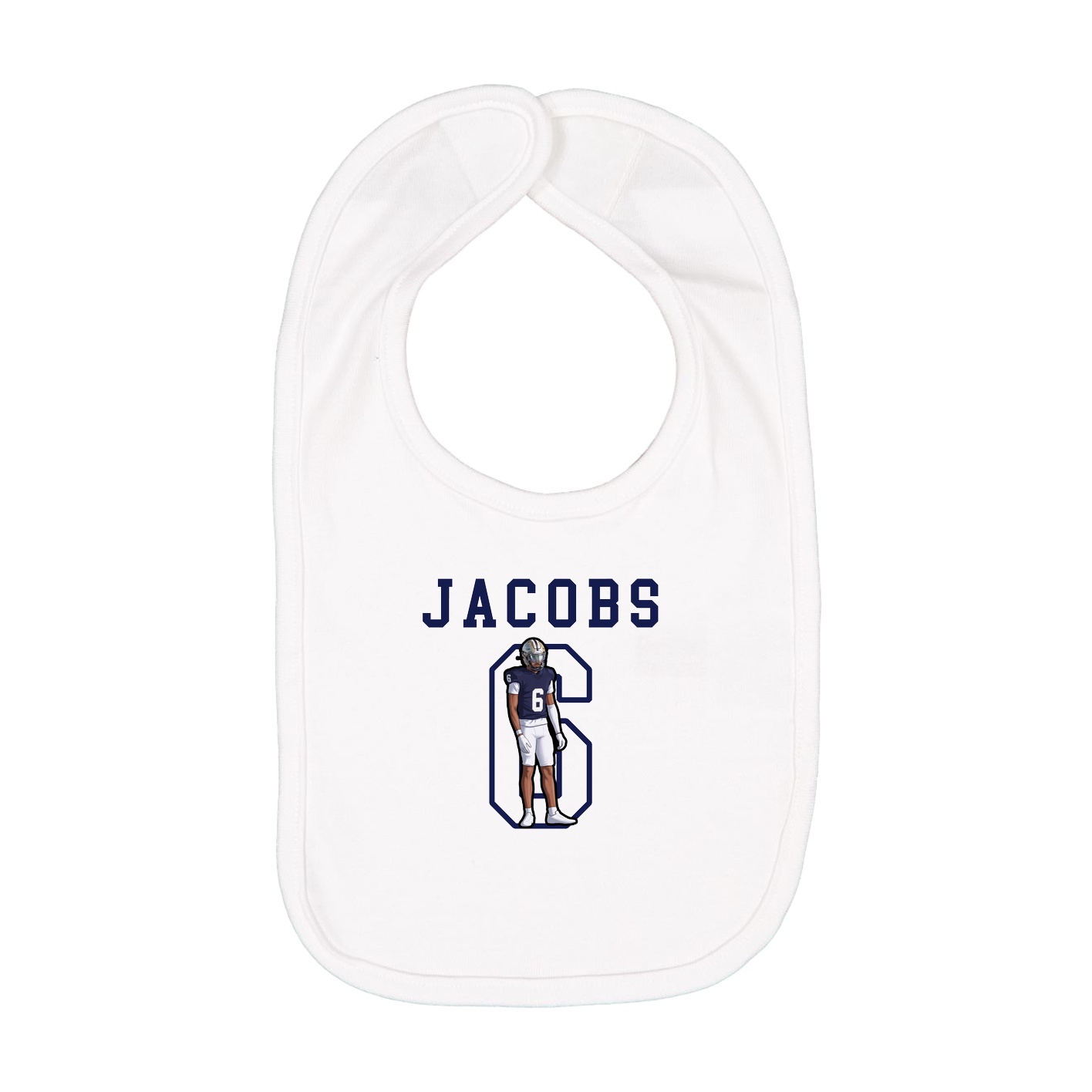 Infant Bib — Shirsey in White