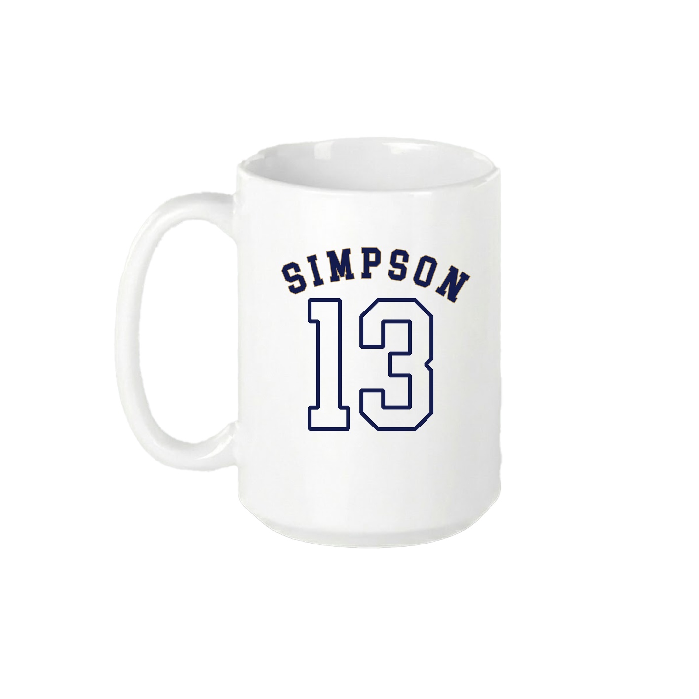 15oz Coffee Mug — Shirsey Arch in White