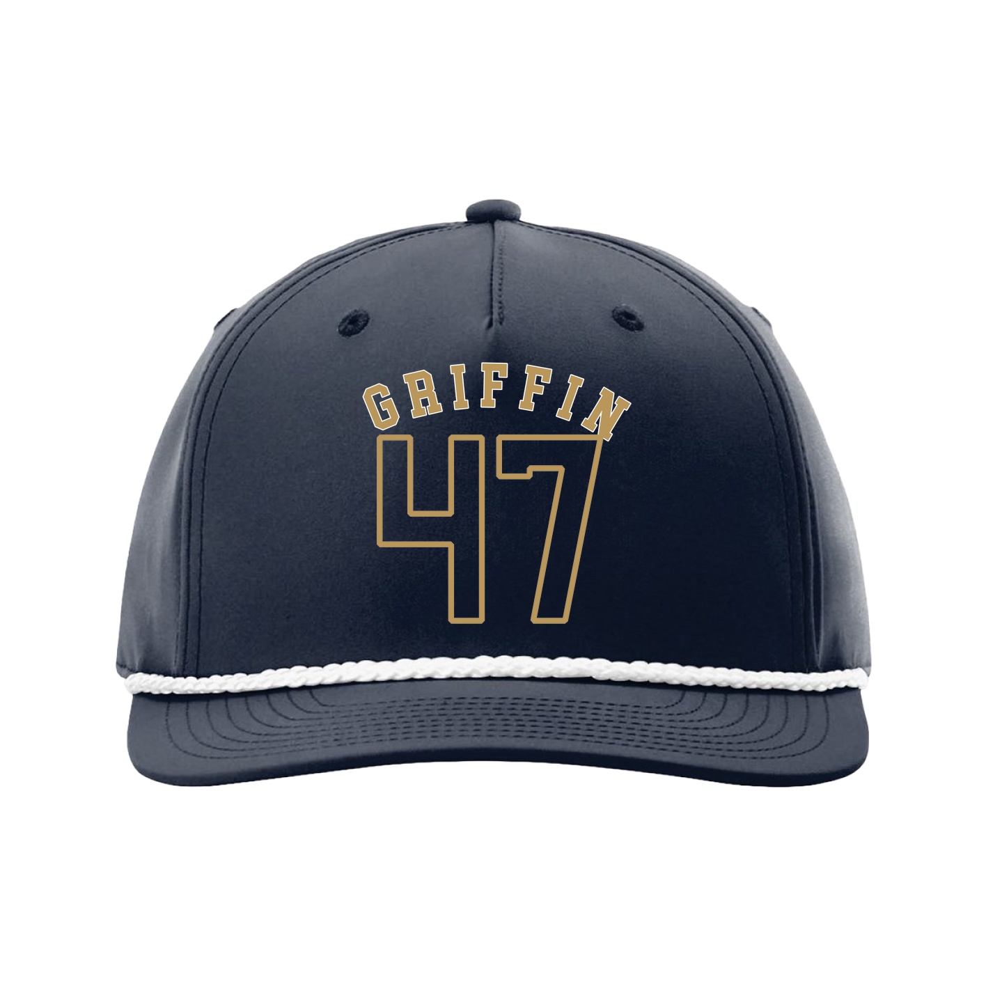 Five-Panel Classic Rope Cap — Shirsey Arch in Navy