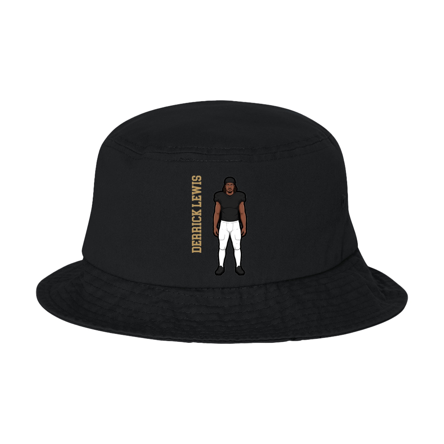 Bucket Cap — Name Vertical in Black