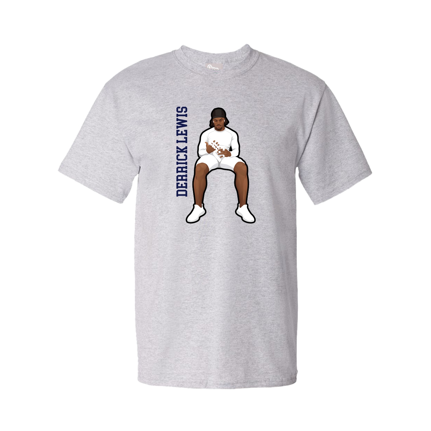 Youth Tee — Name Vertical in Grey