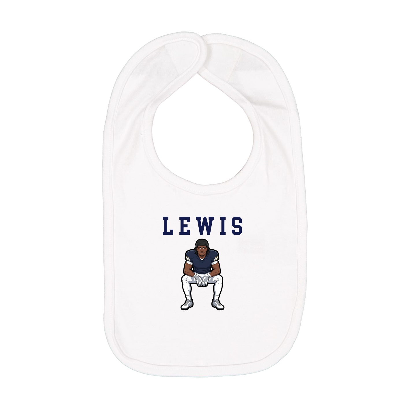 Infant Bib — Shirsey in White