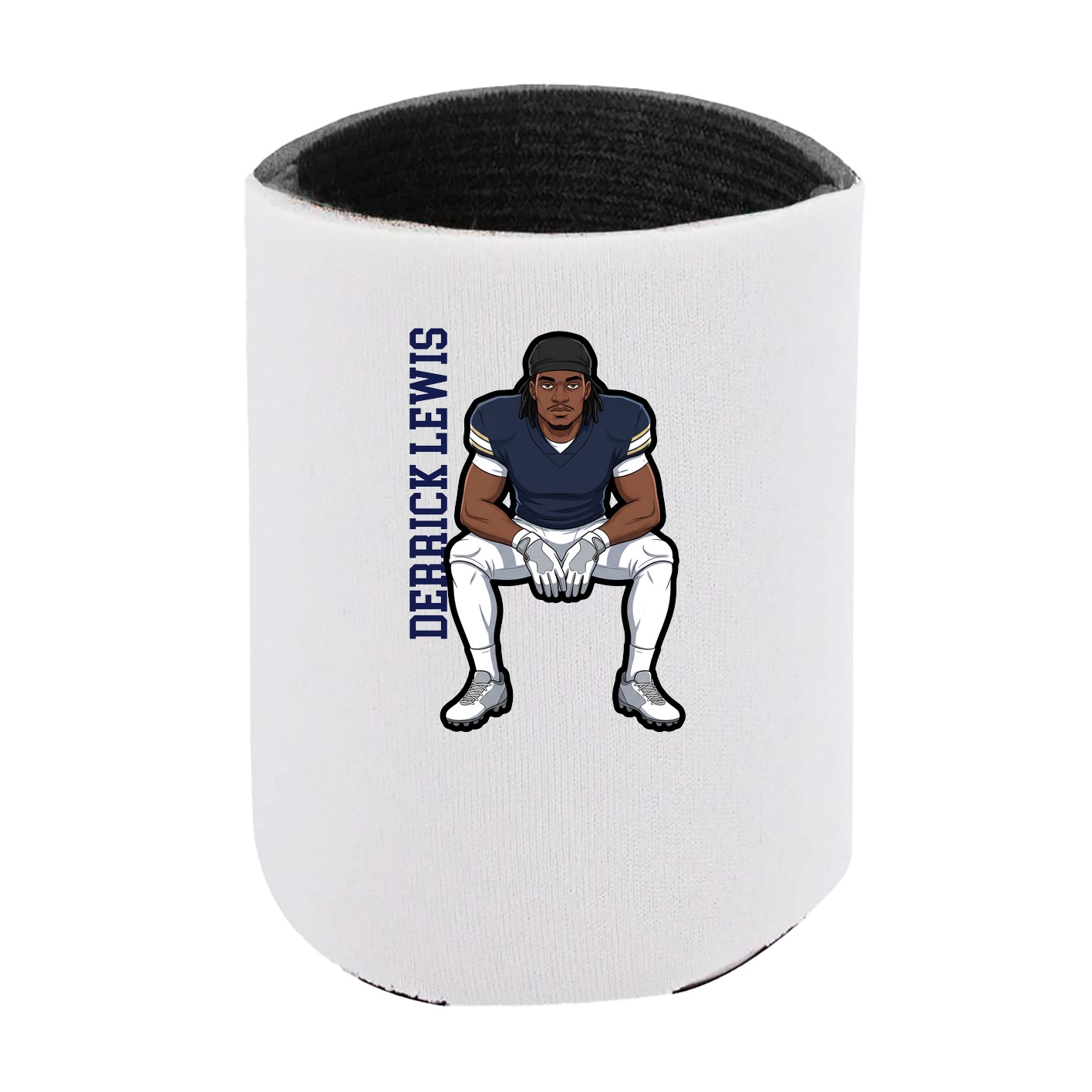 Can Holder — Name Vertical in White