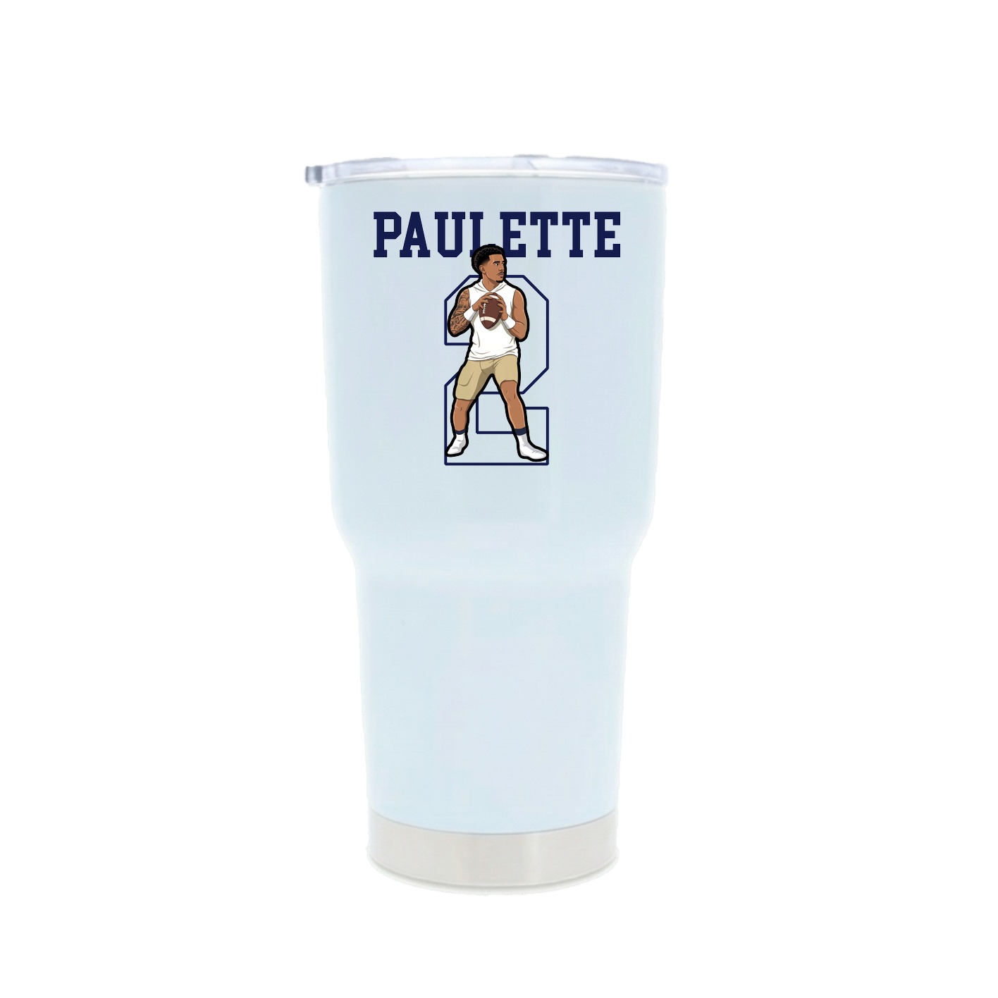 30oz Stainless Steel Tumbler — Shirsey in White