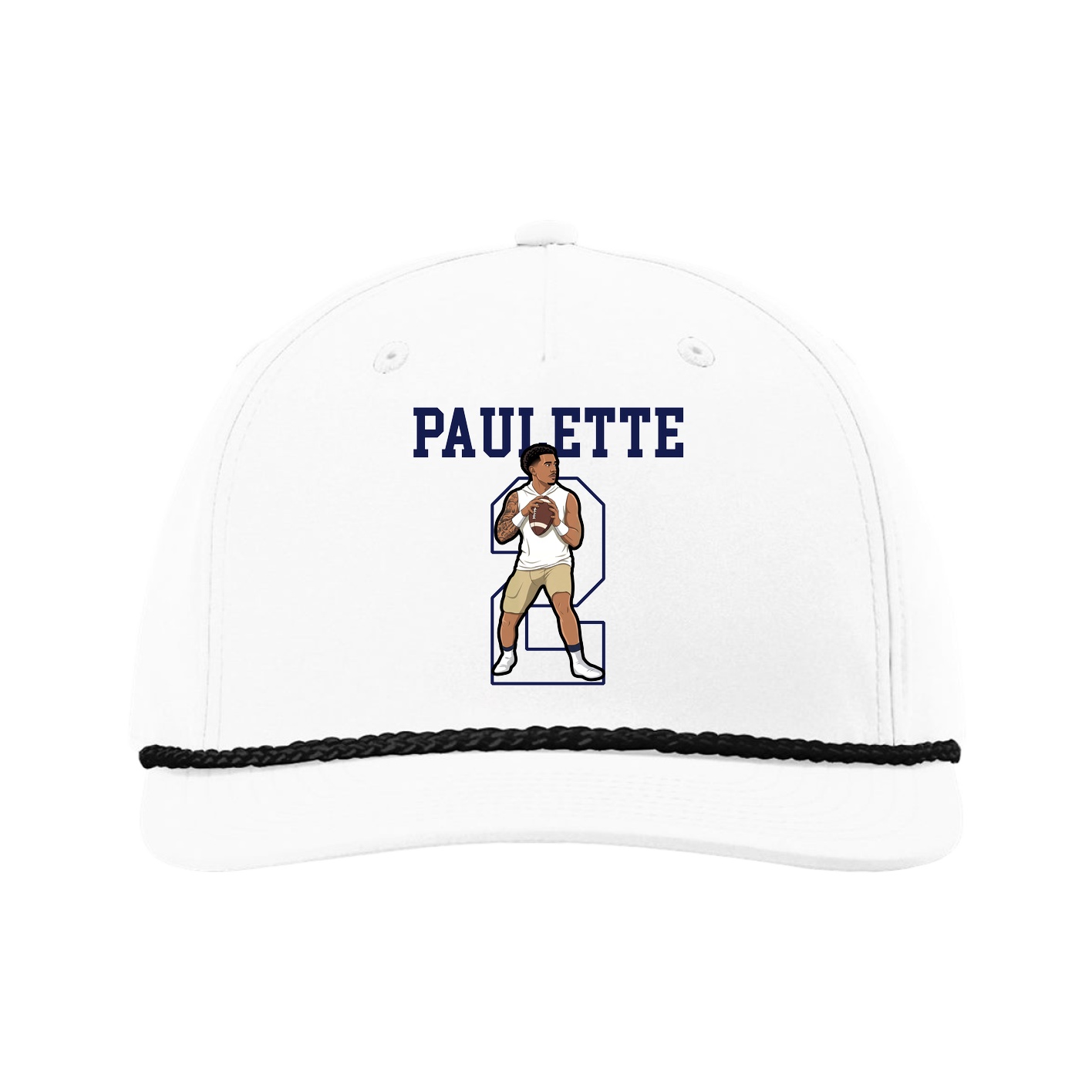 Five-Panel Classic Rope Cap — Shirsey in White