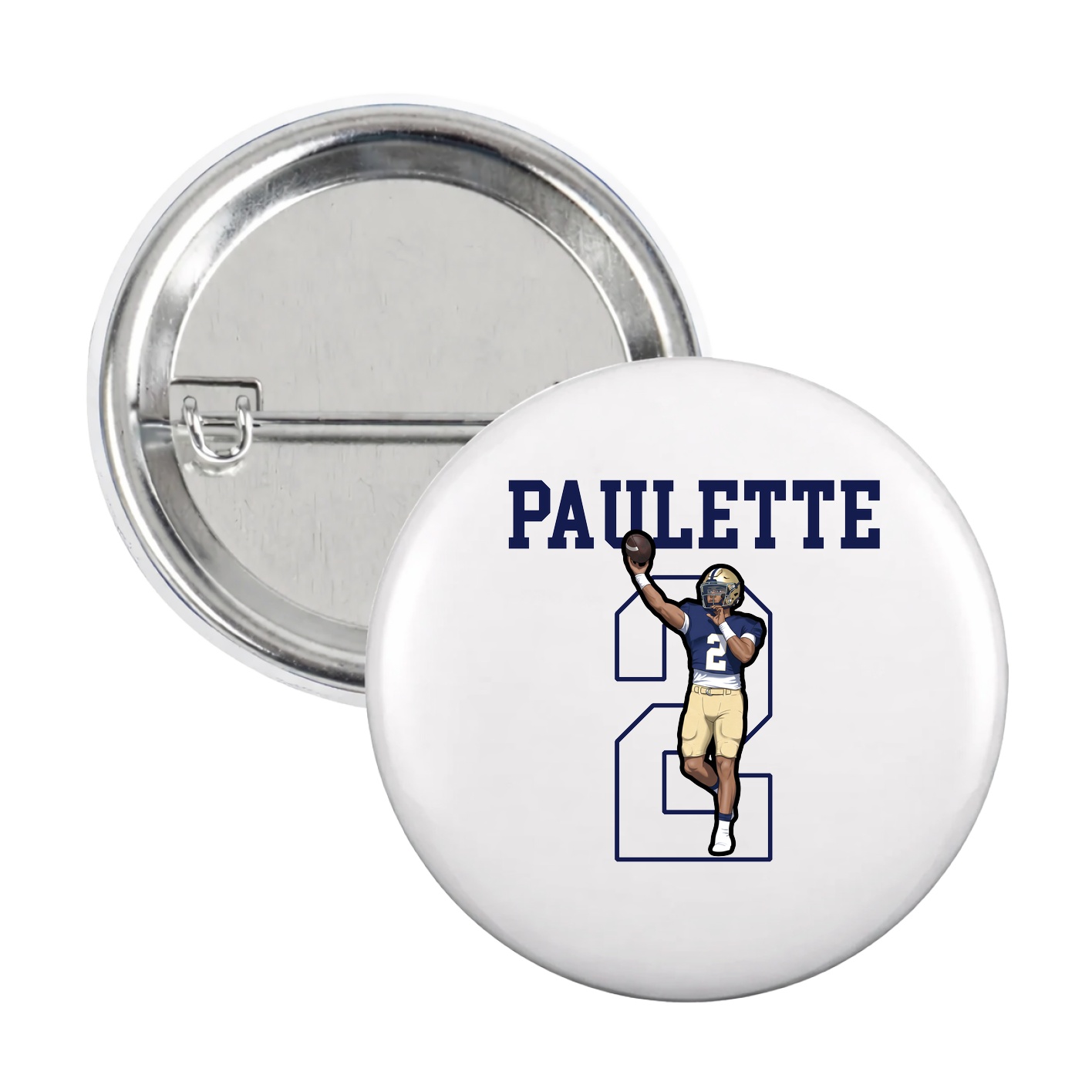 Game Day Button — Shirsey in White