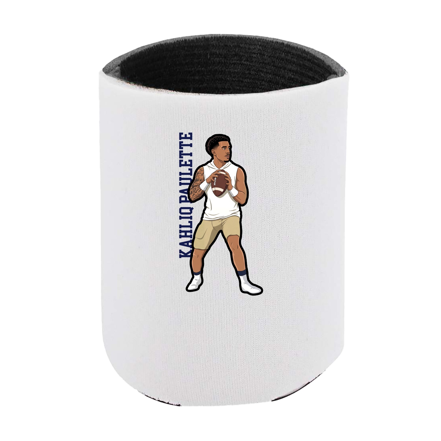 Can Holder — Name Vertical in White