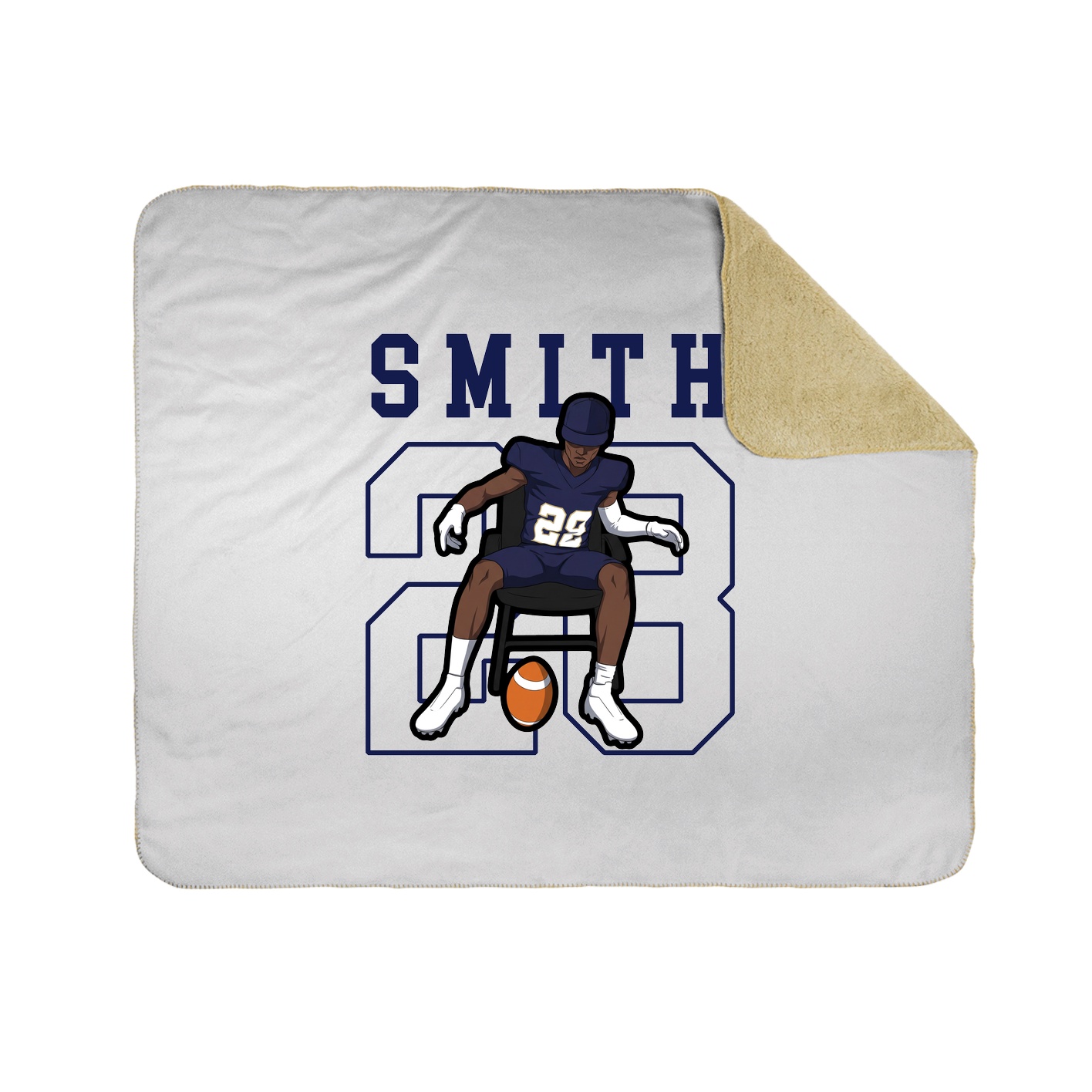 50x60 Sherpa Lined Throw Blanket