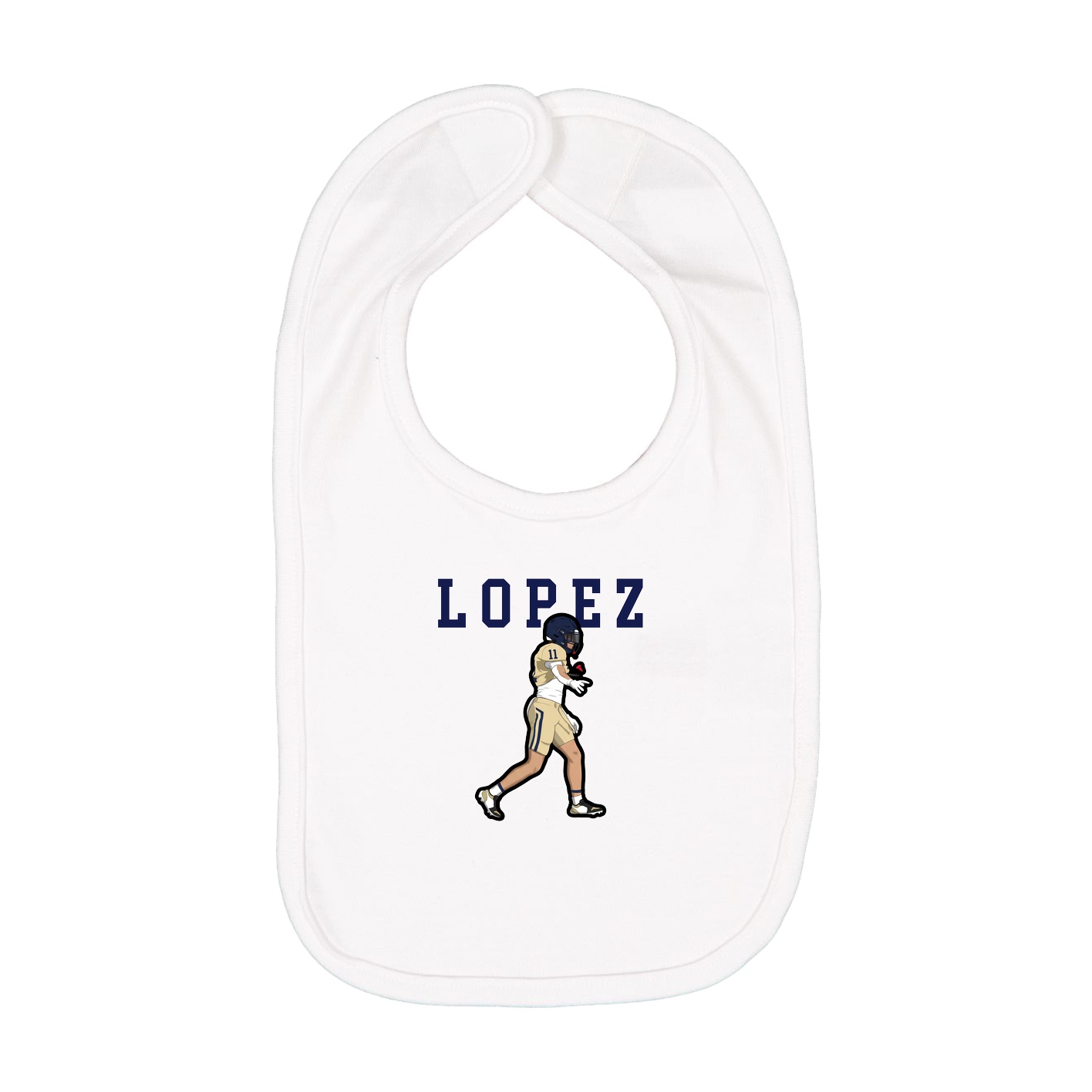 Infant Bib — Shirsey in White