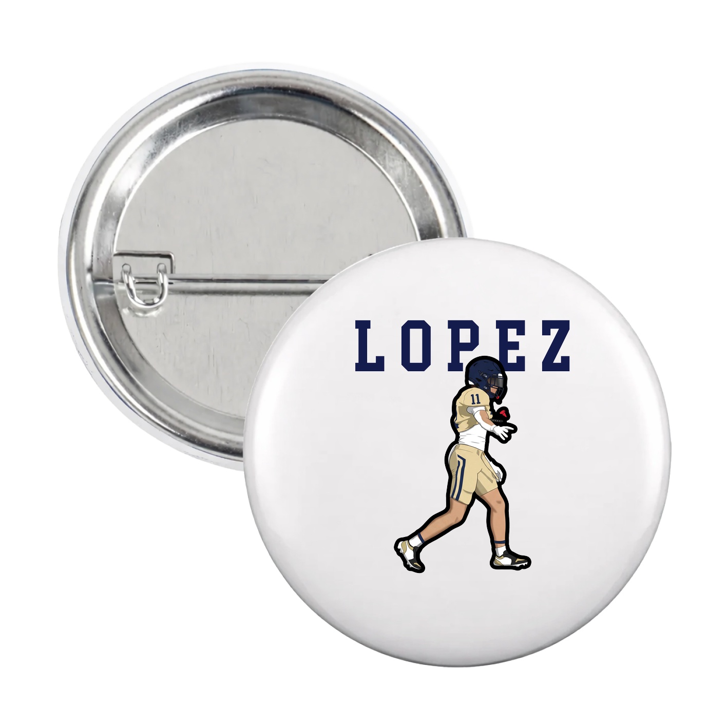 Game Day Button — Shirsey in White