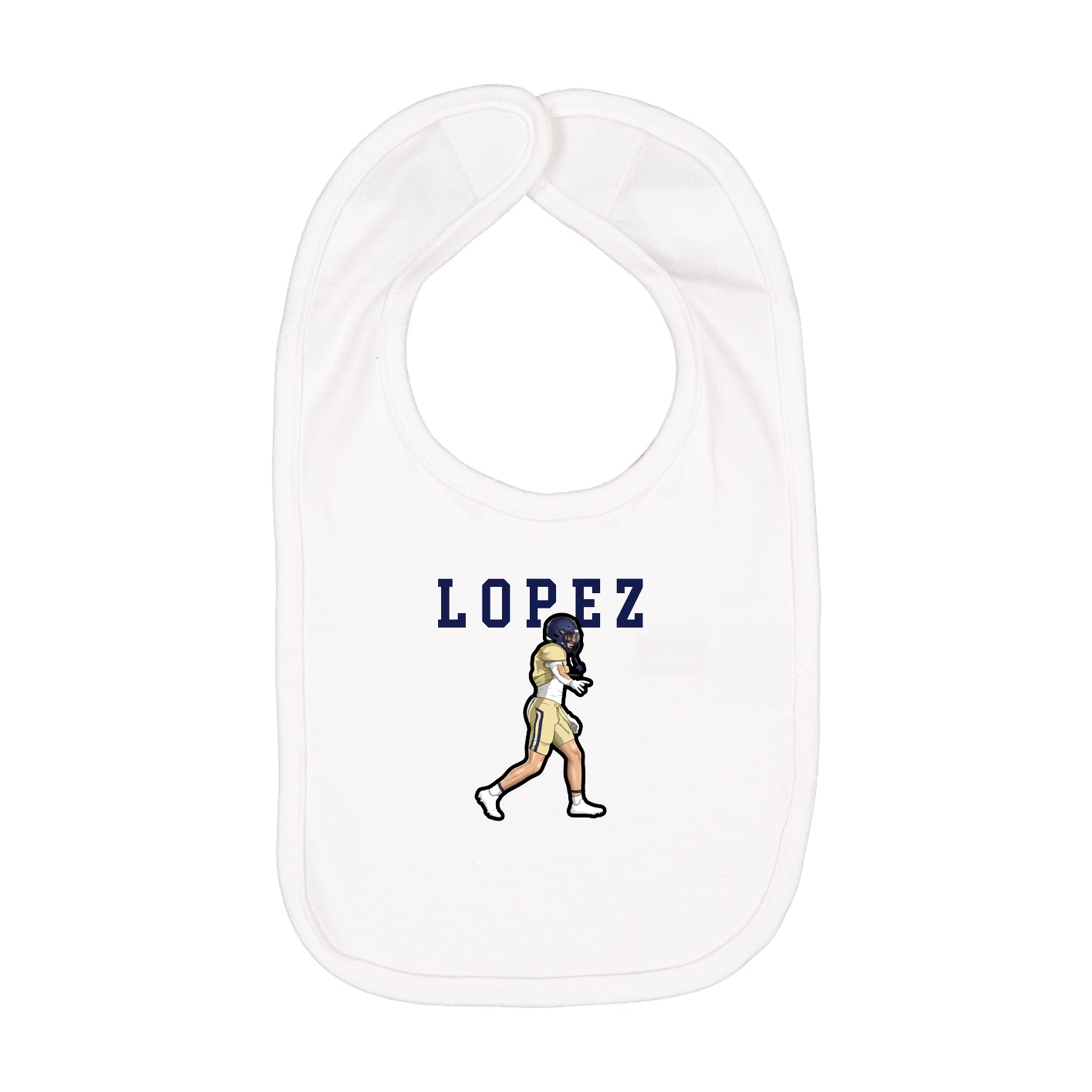 Infant Bib — Shirsey in White