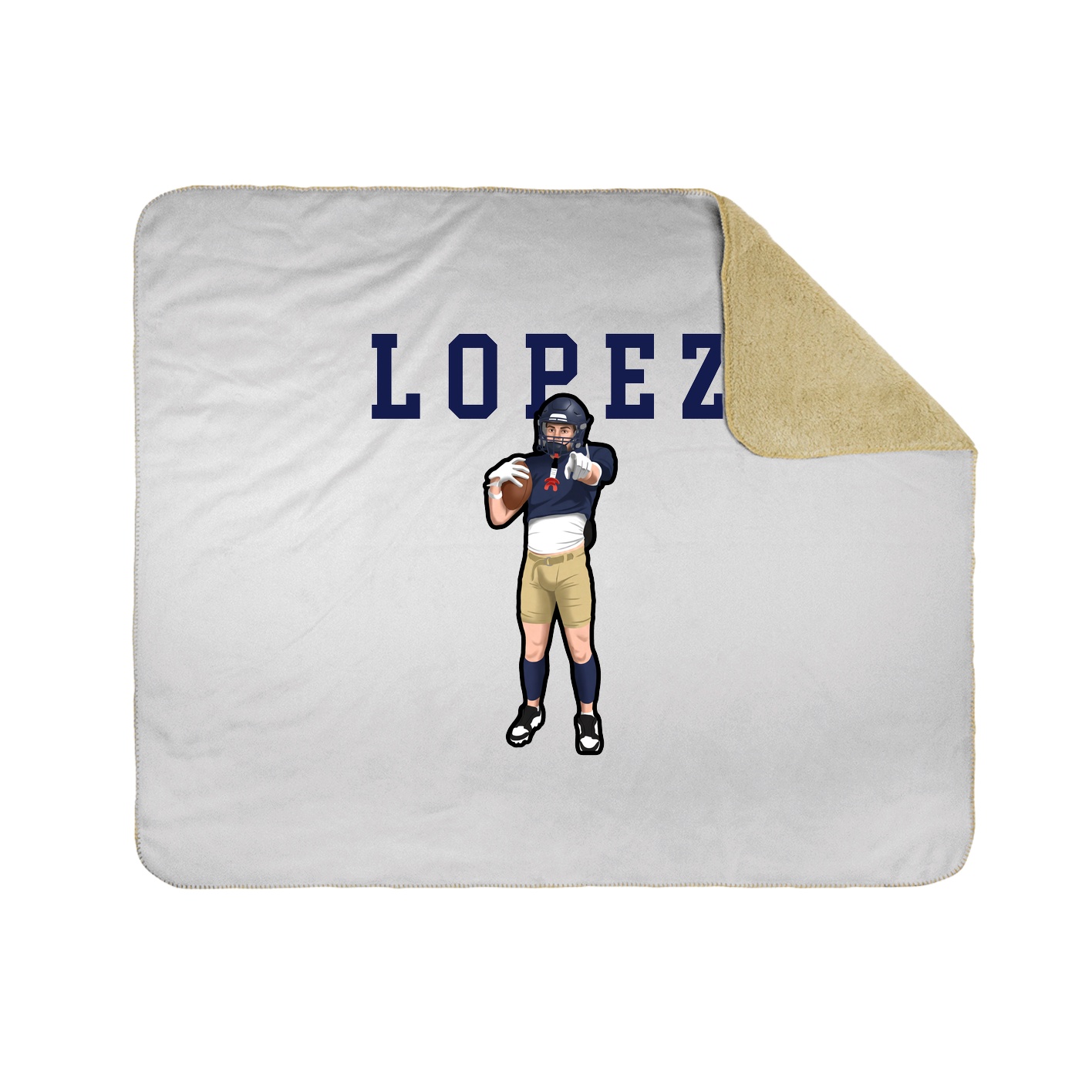 Throw Blanket — Shirsey in White