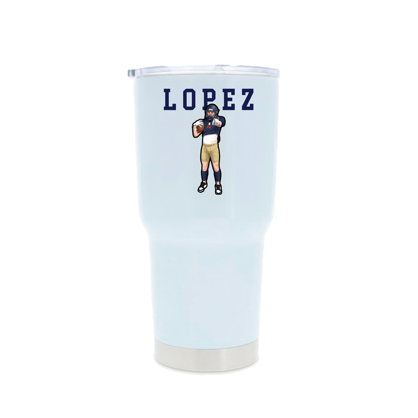 30oz Stainless Steel Tumbler — Shirsey in White