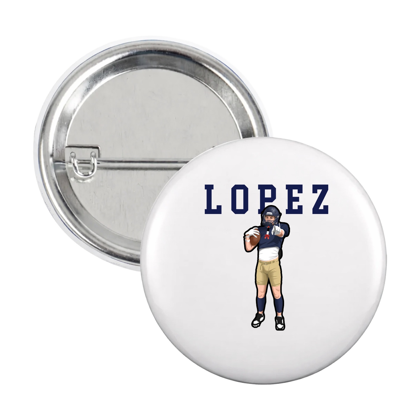 Game Day Button — Shirsey in White