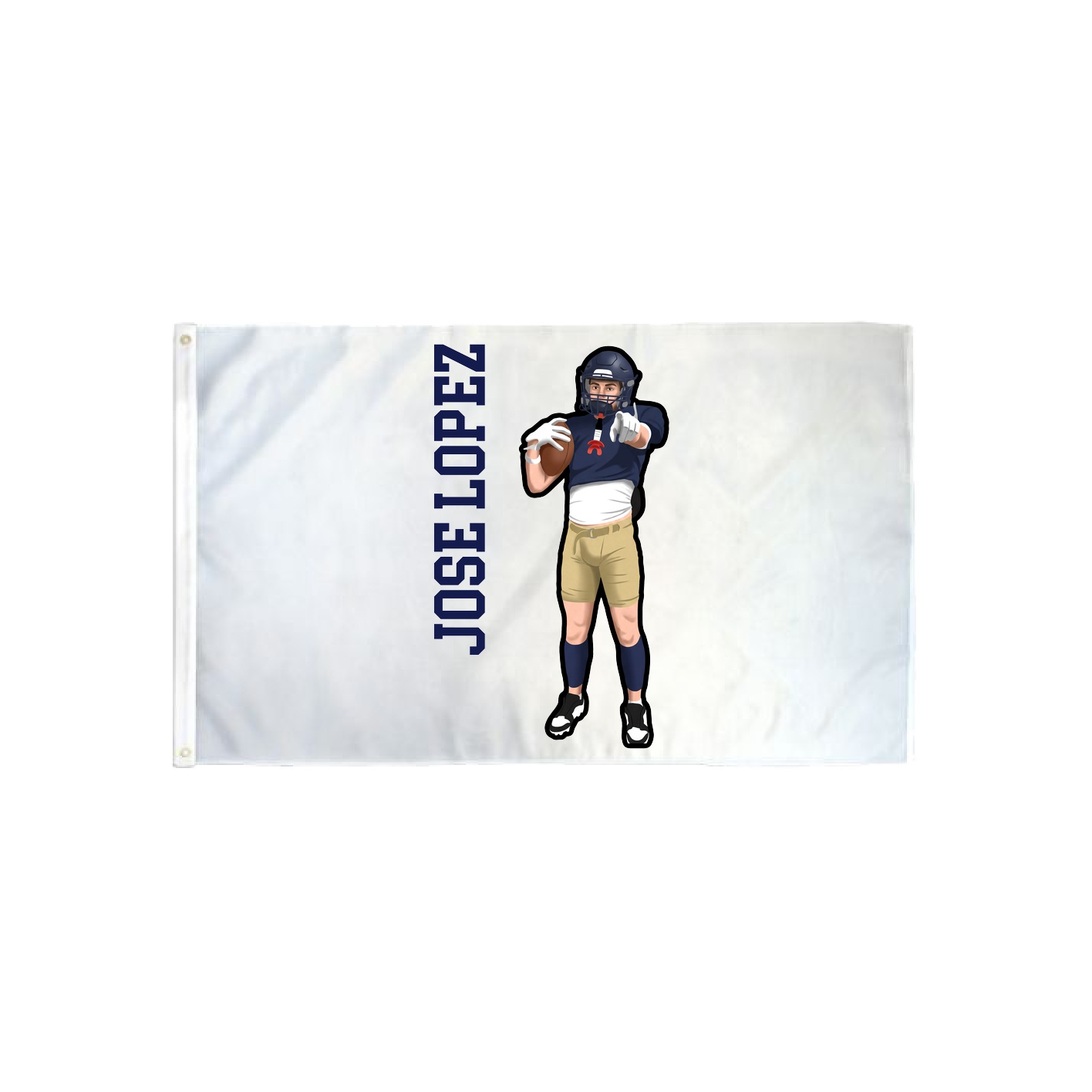3x5 Flag — Name Vertical in Classic