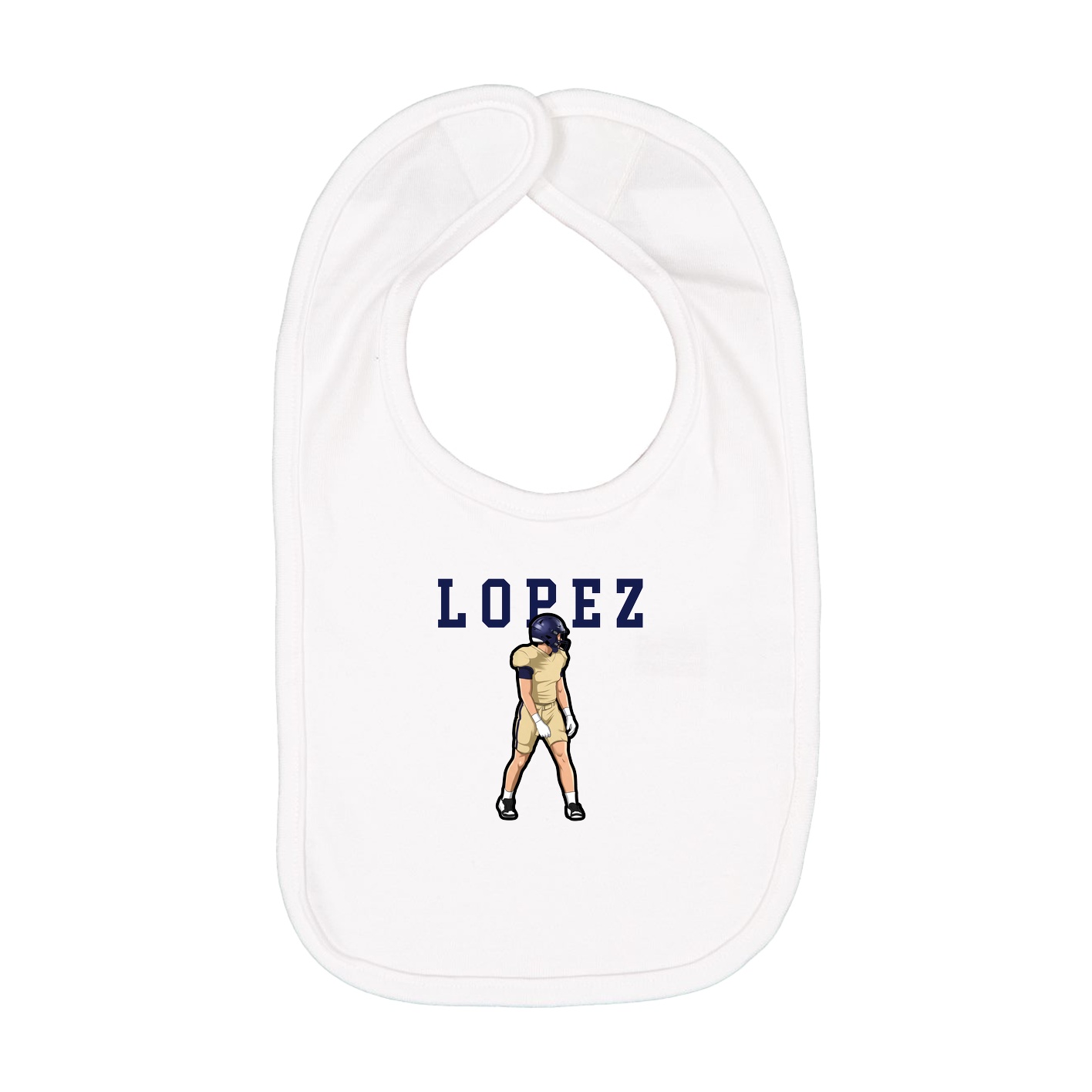 Infant Bib — Shirsey in White