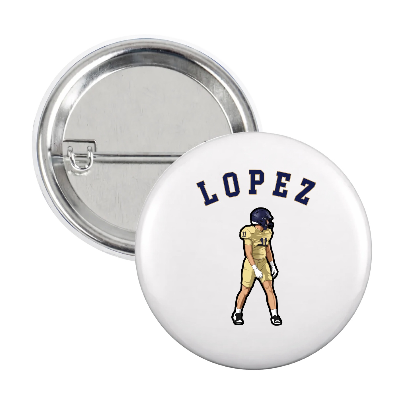 Game Day Button — Shirsey Arch in White