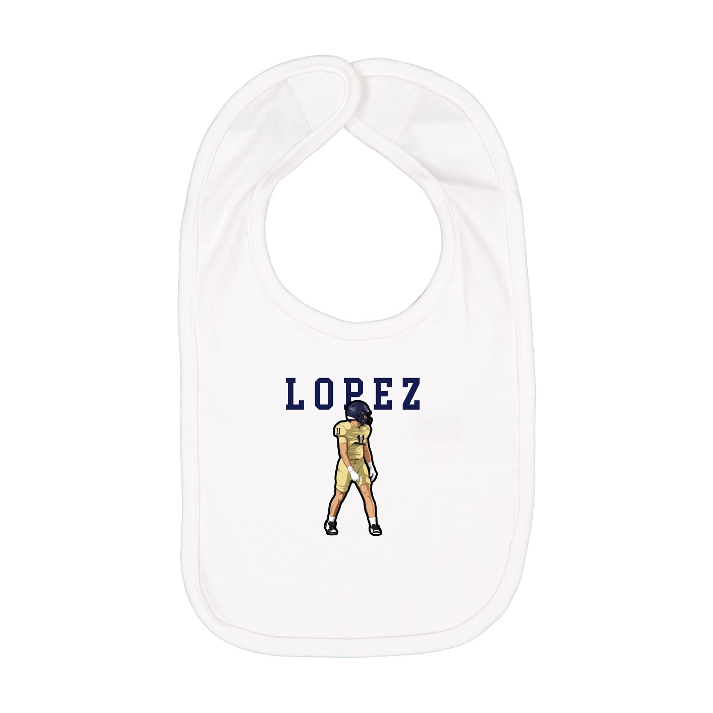 Infant Bib — Shirsey in White