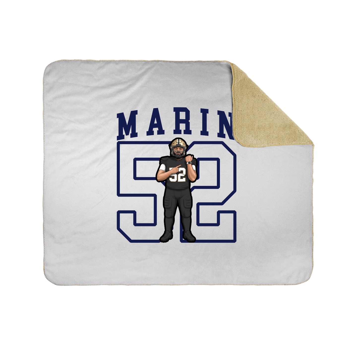Throw Blanket — Shirsey in White