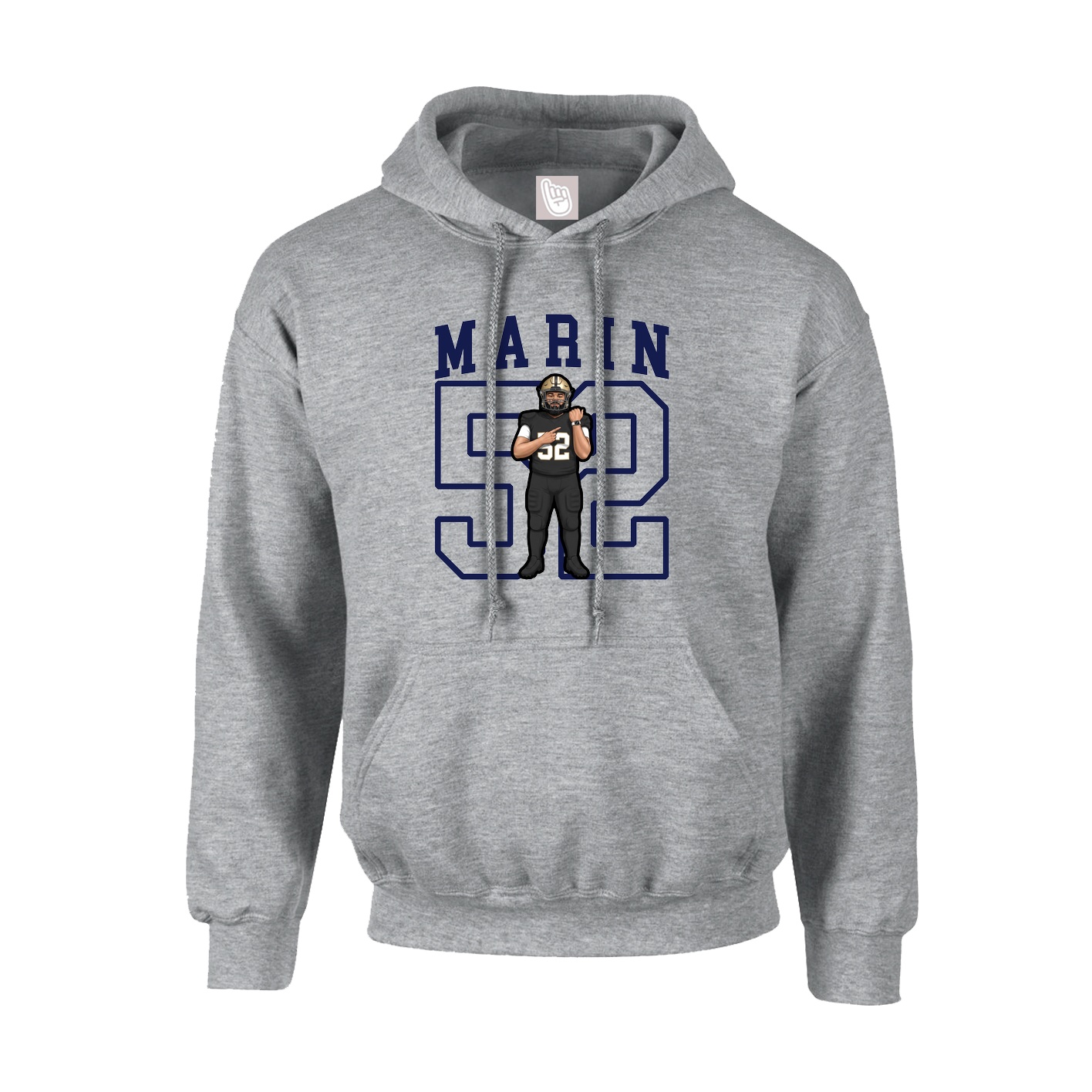 Hoodie — Shirsey in Grey