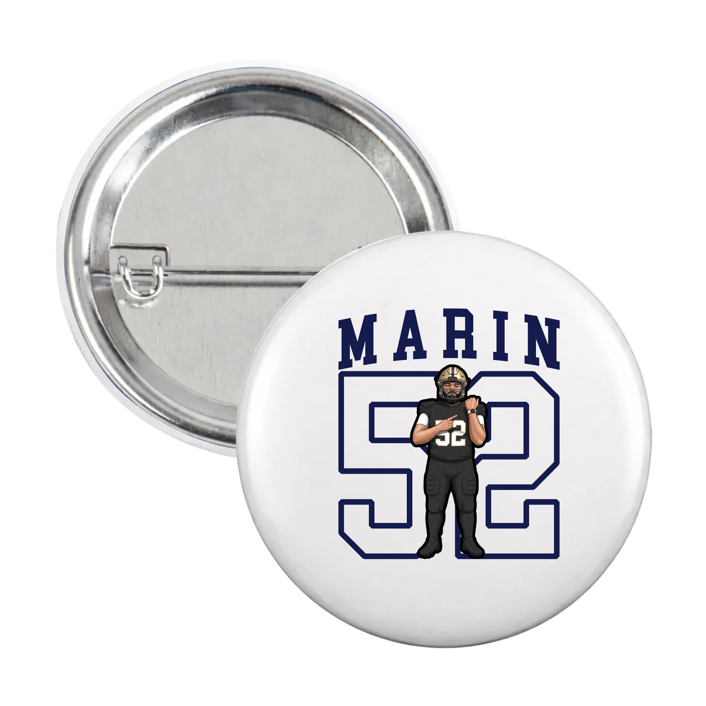 Game Day Button — Shirsey in White