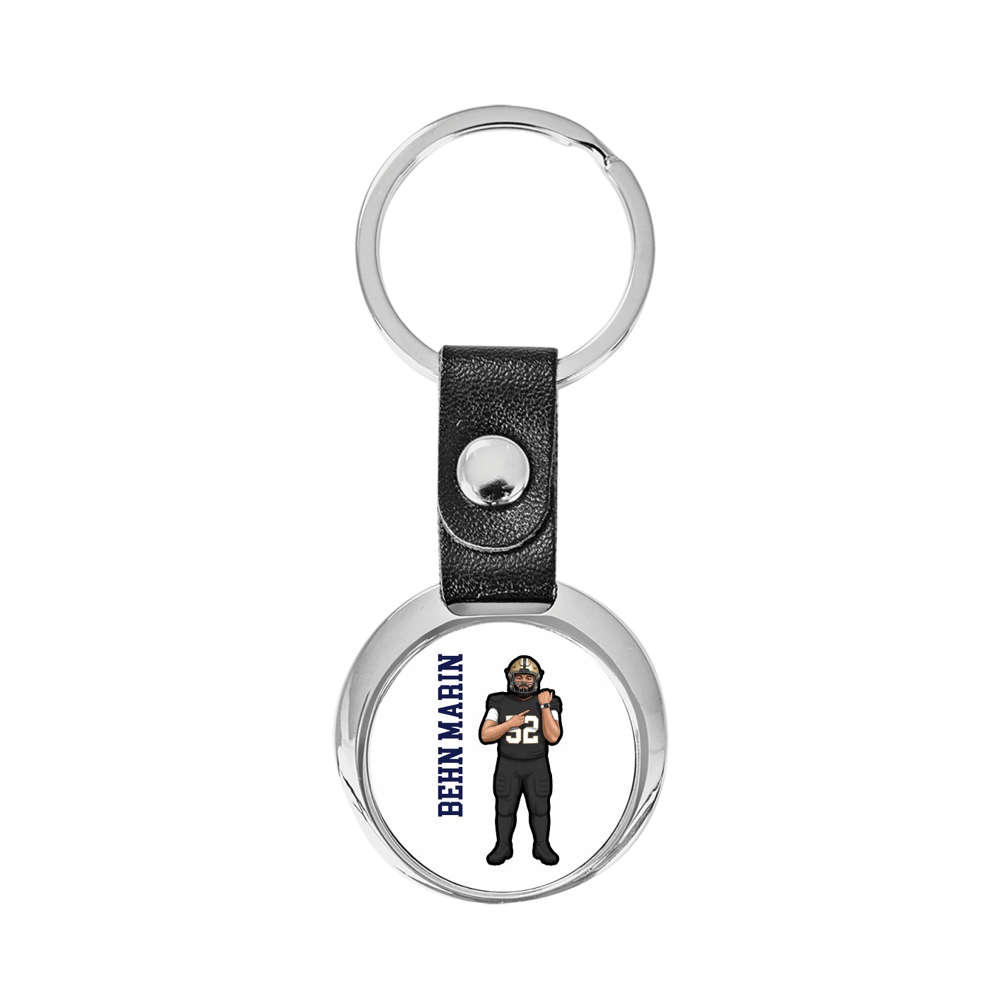 Key Chain — Name Vertical in Classic
