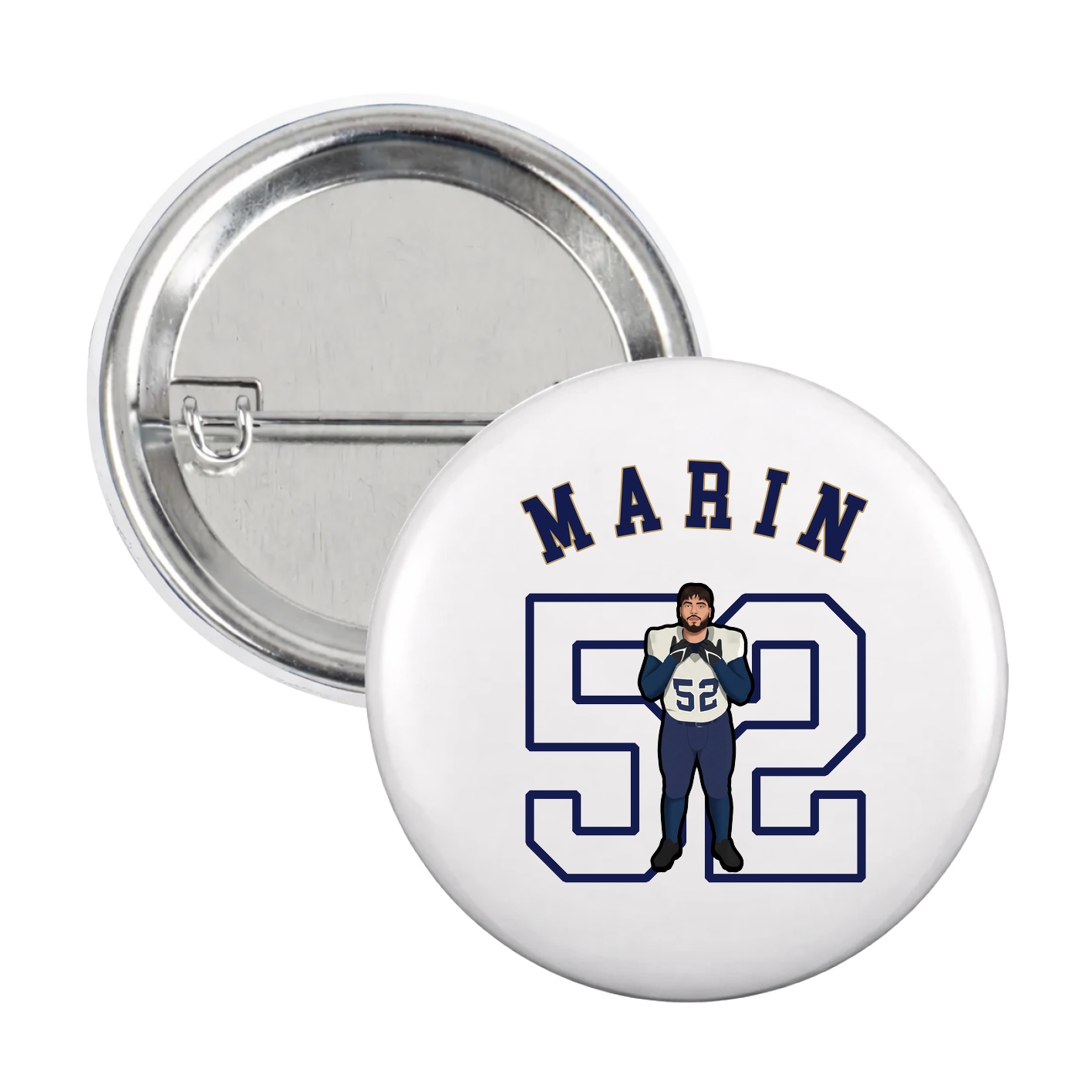 Game Day Button — Shirsey Arch in White