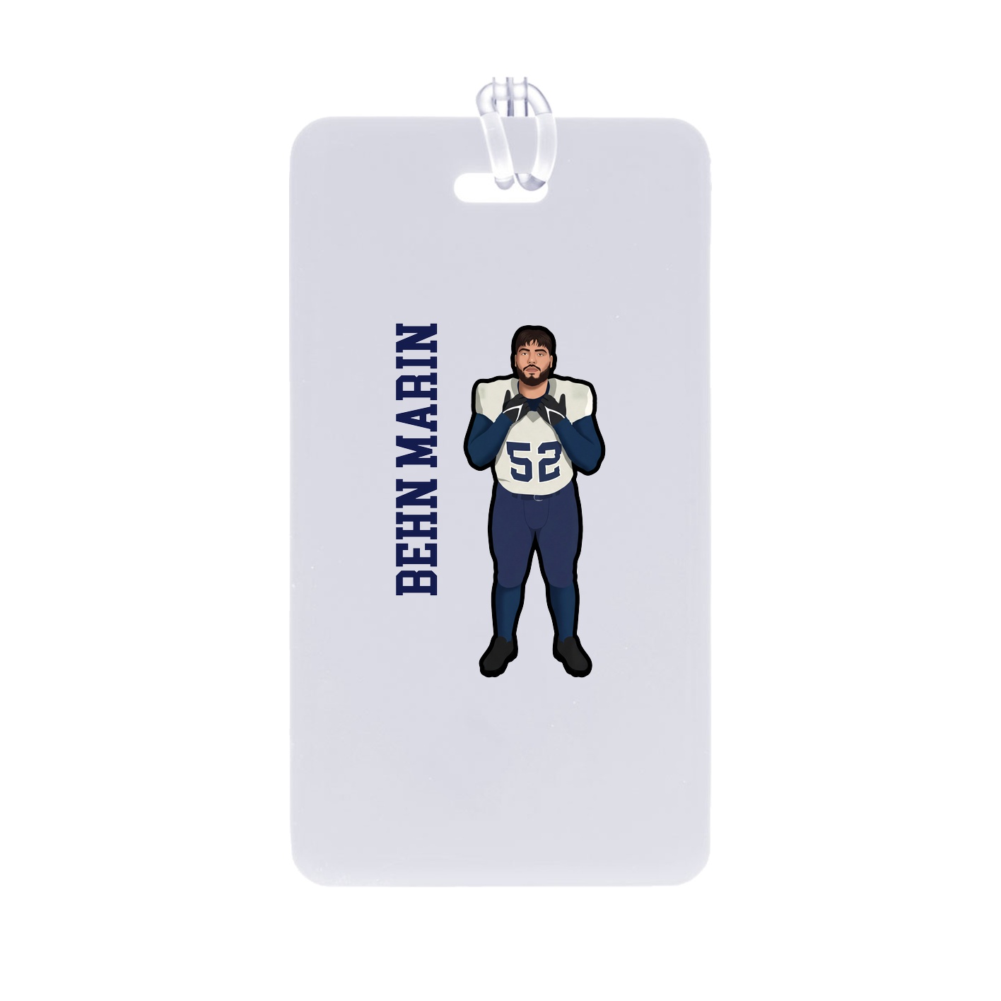 Bag Tag — Name Vertical in Classic