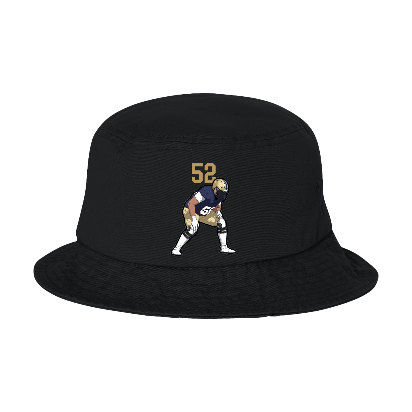 Bucket Cap — Number Top in Black