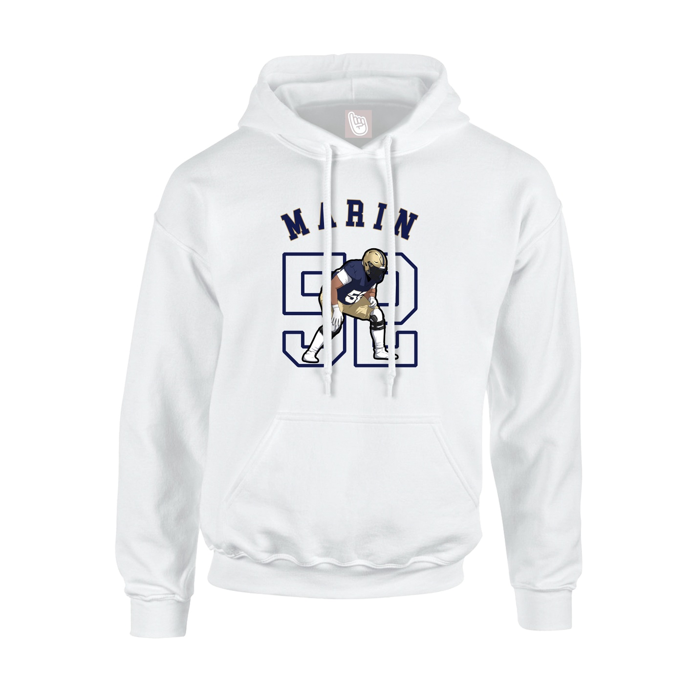 Youth Hoodie — Shirsey Arch in White