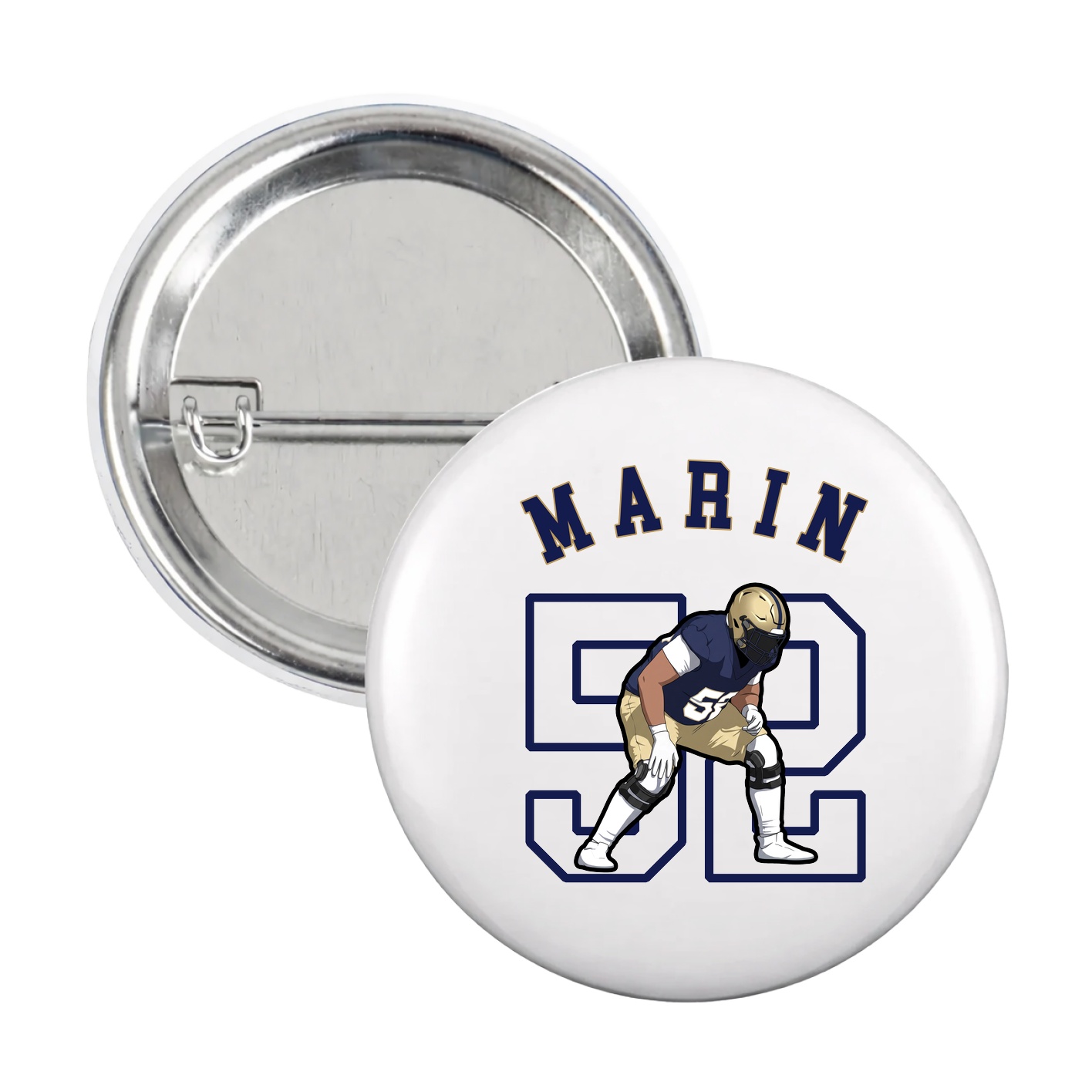 Game Day Button — Shirsey Arch in White