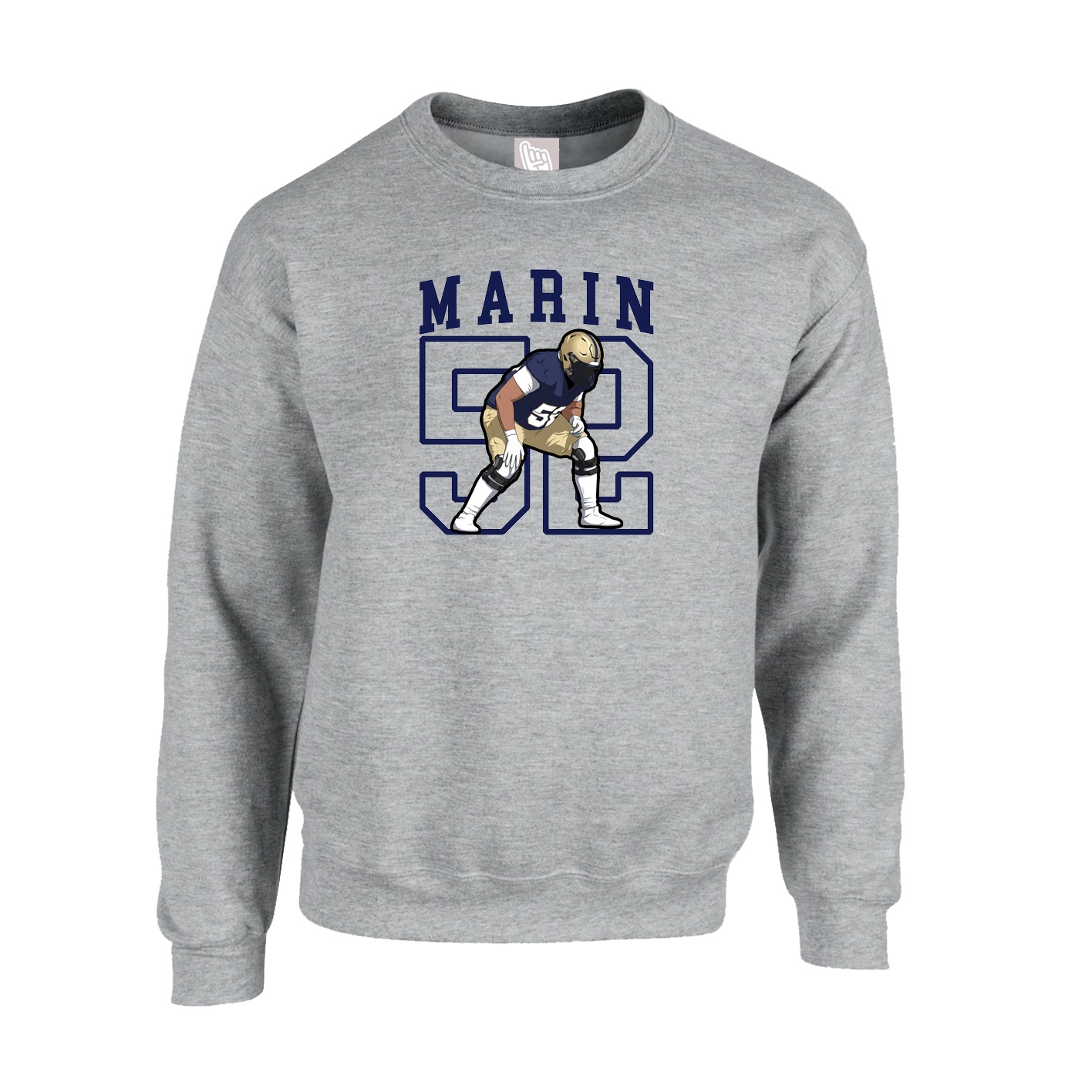 Fleece Crew — Shirsey in Grey