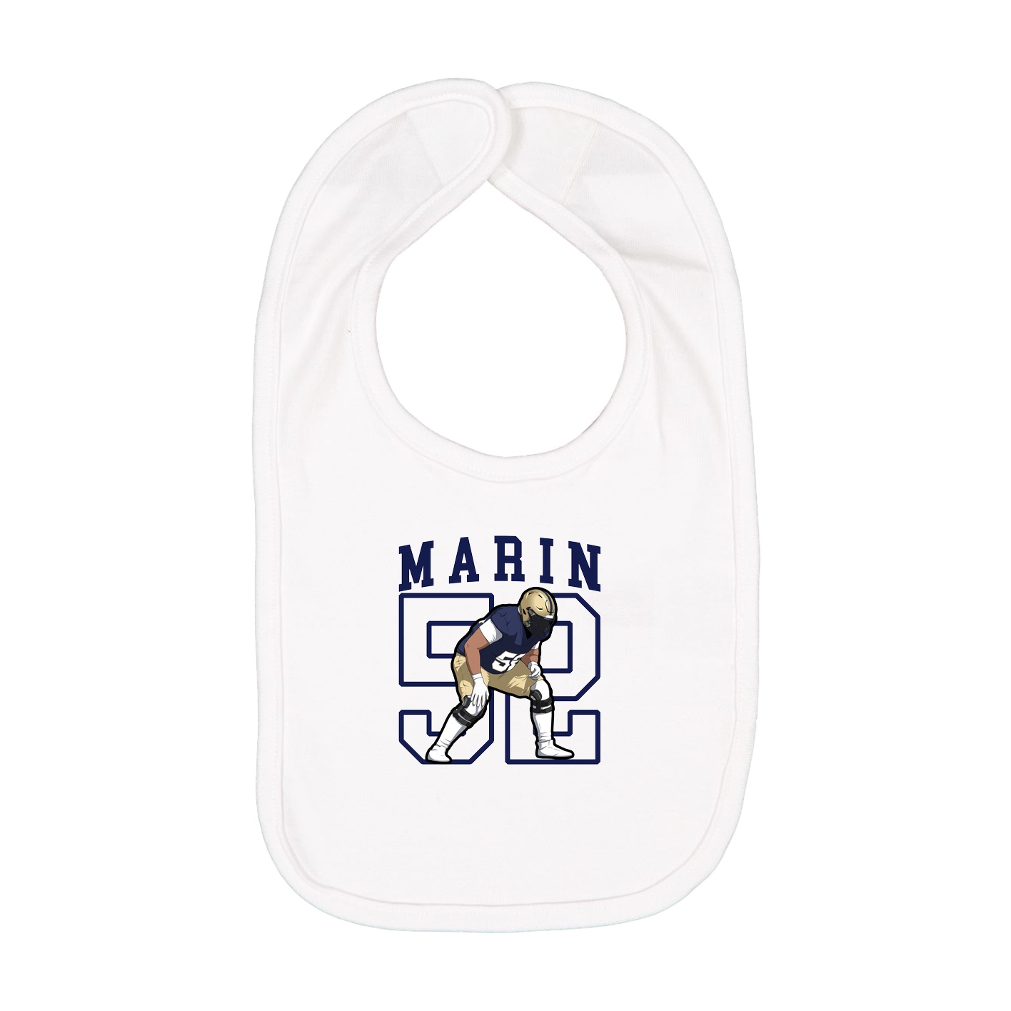 Infant Bib — Shirsey in White
