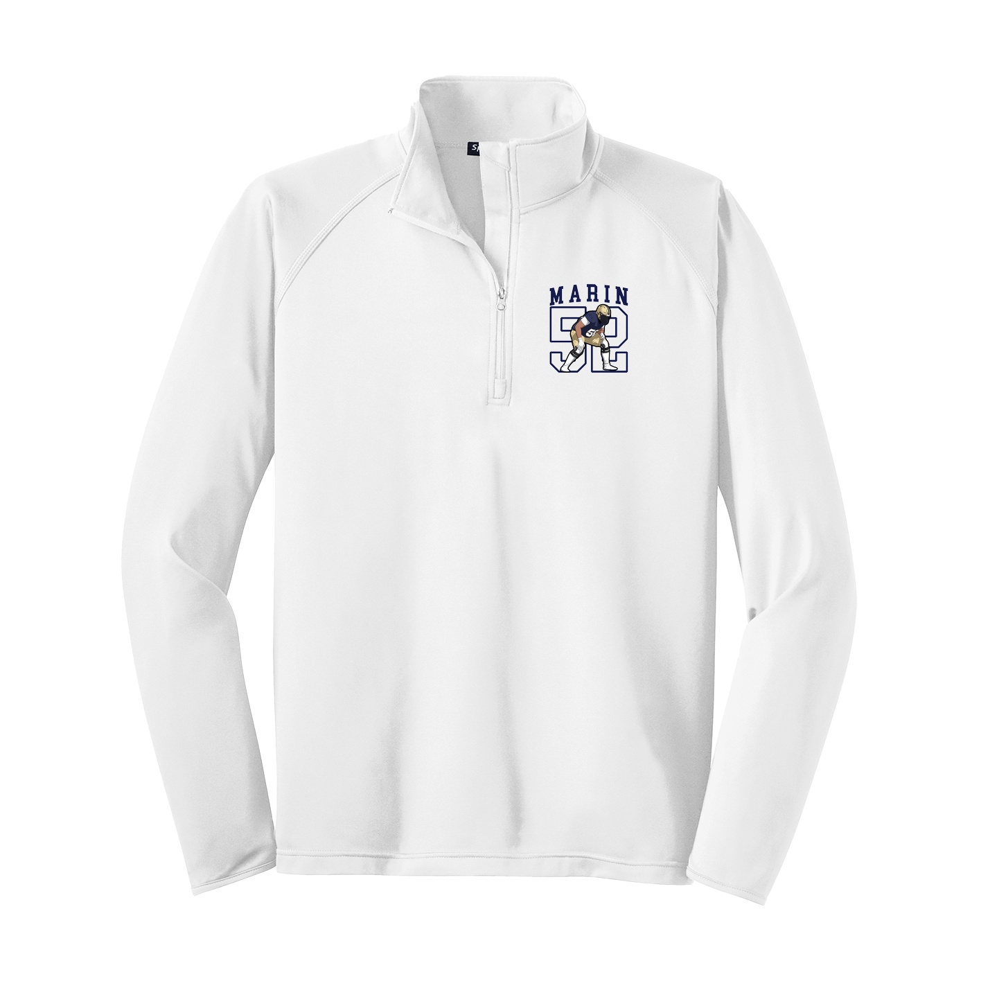 Q-Zip Pullover — Shirsey in White