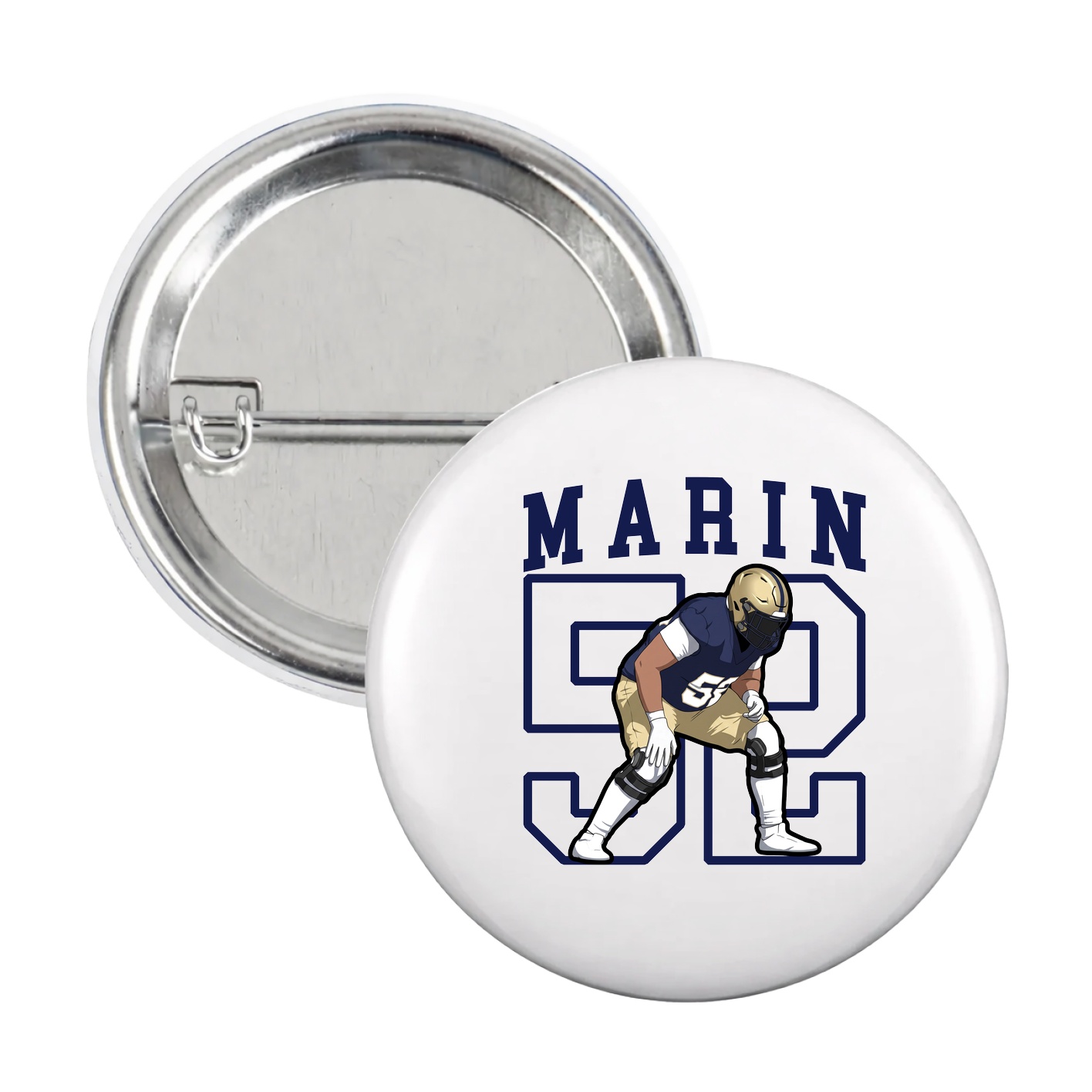 Game Day Button — Shirsey in White