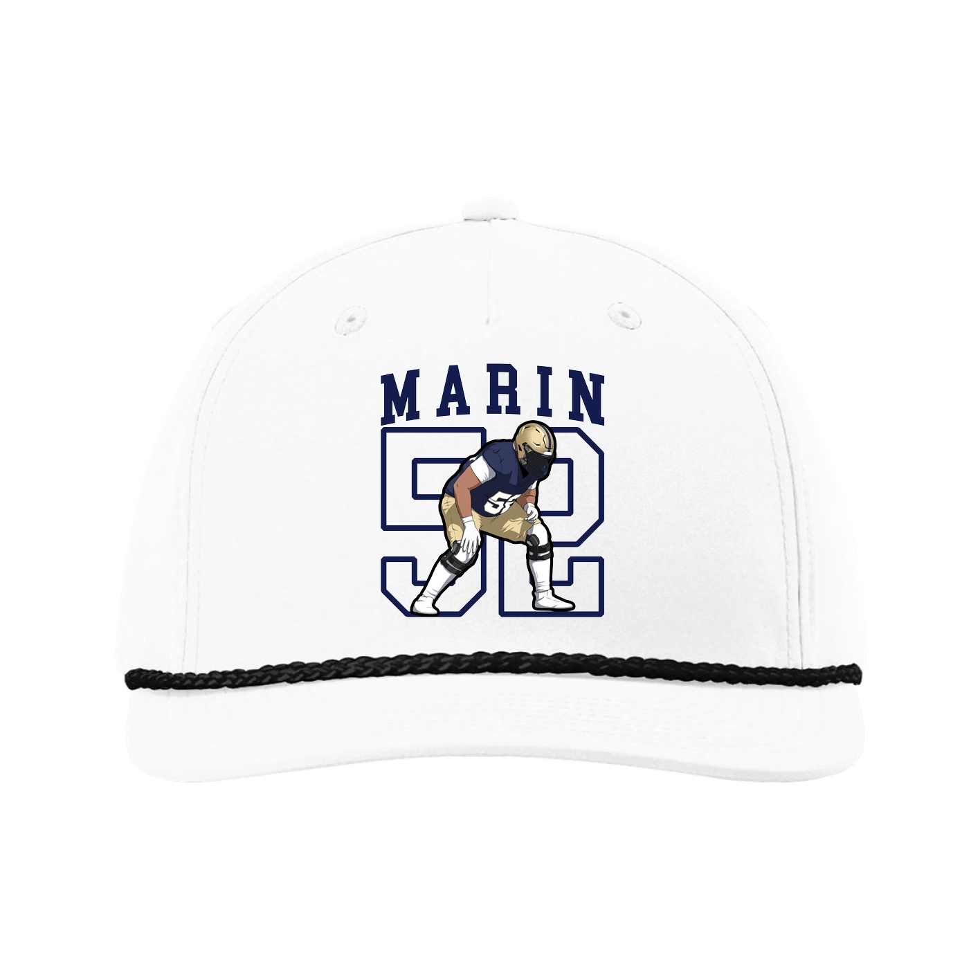 Five-Panel Classic Rope Cap — Shirsey in White