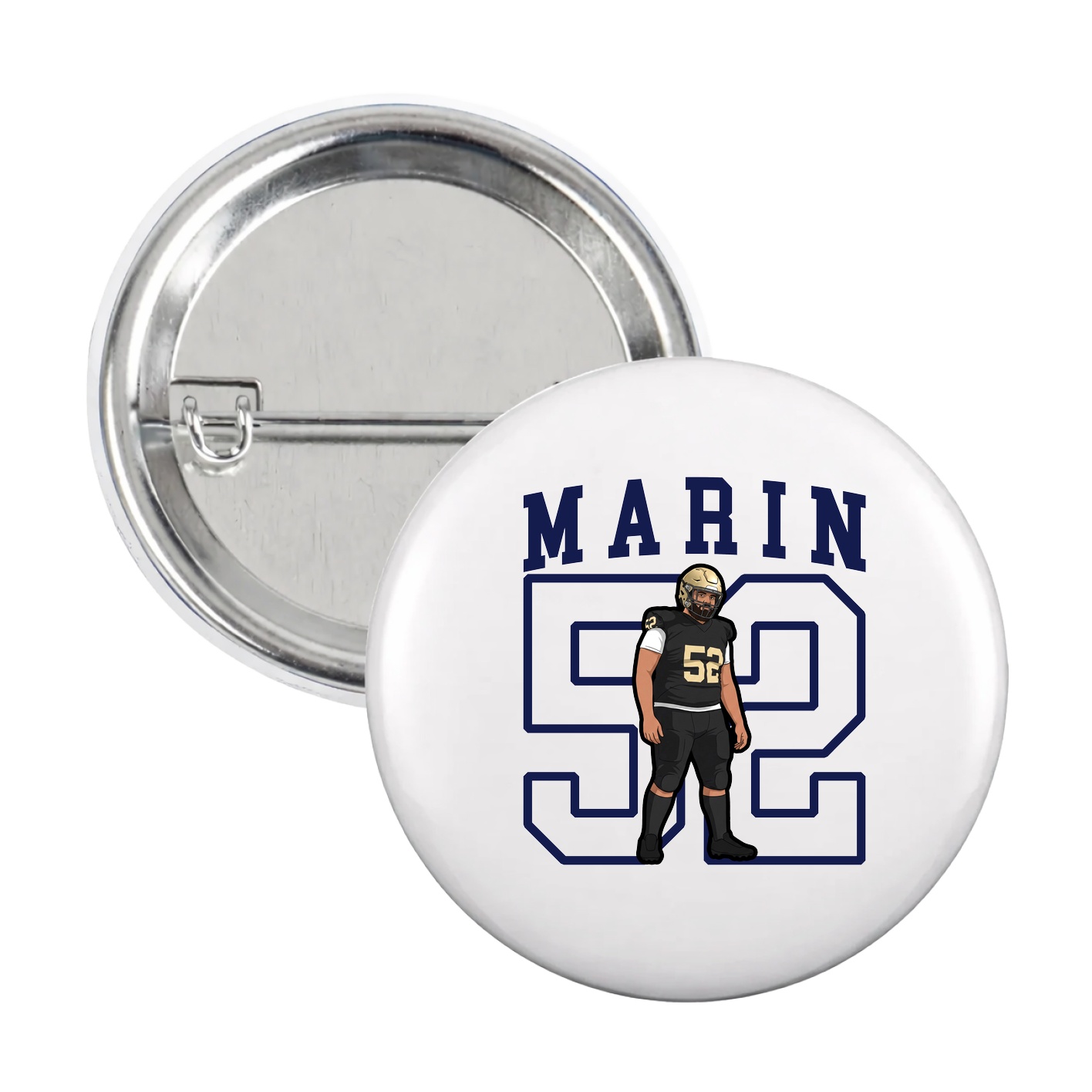 Game Day Button — Shirsey in White