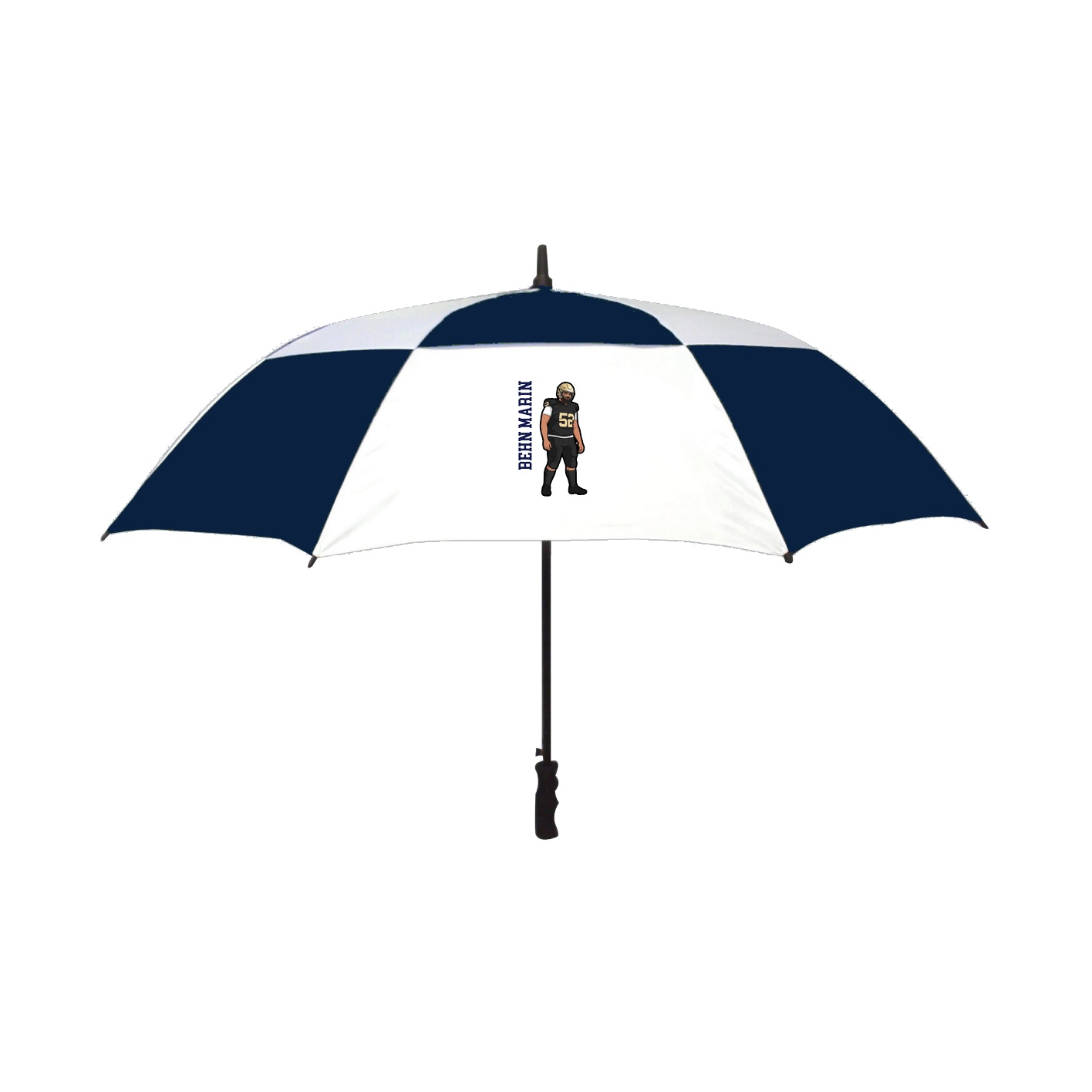 Golf Umbrella — Name Vertical in Navy