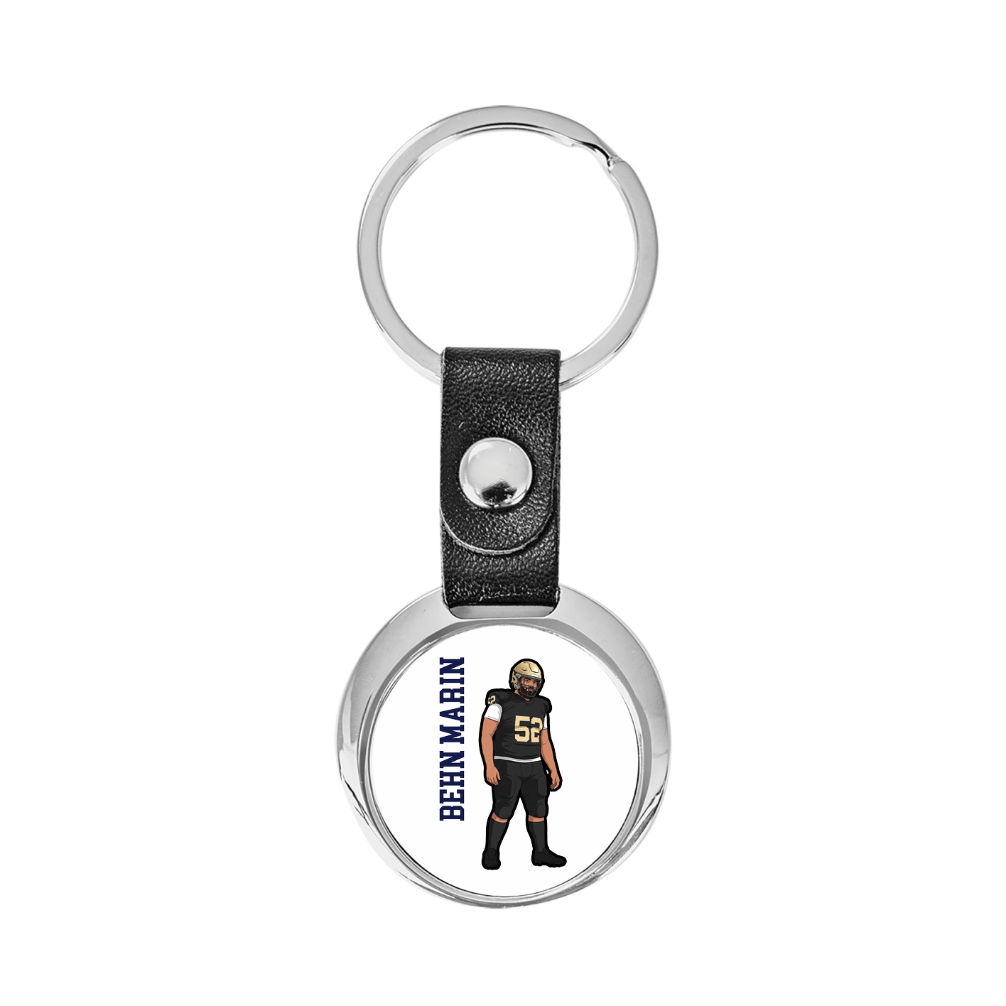 Key Chain — Name Vertical in Classic